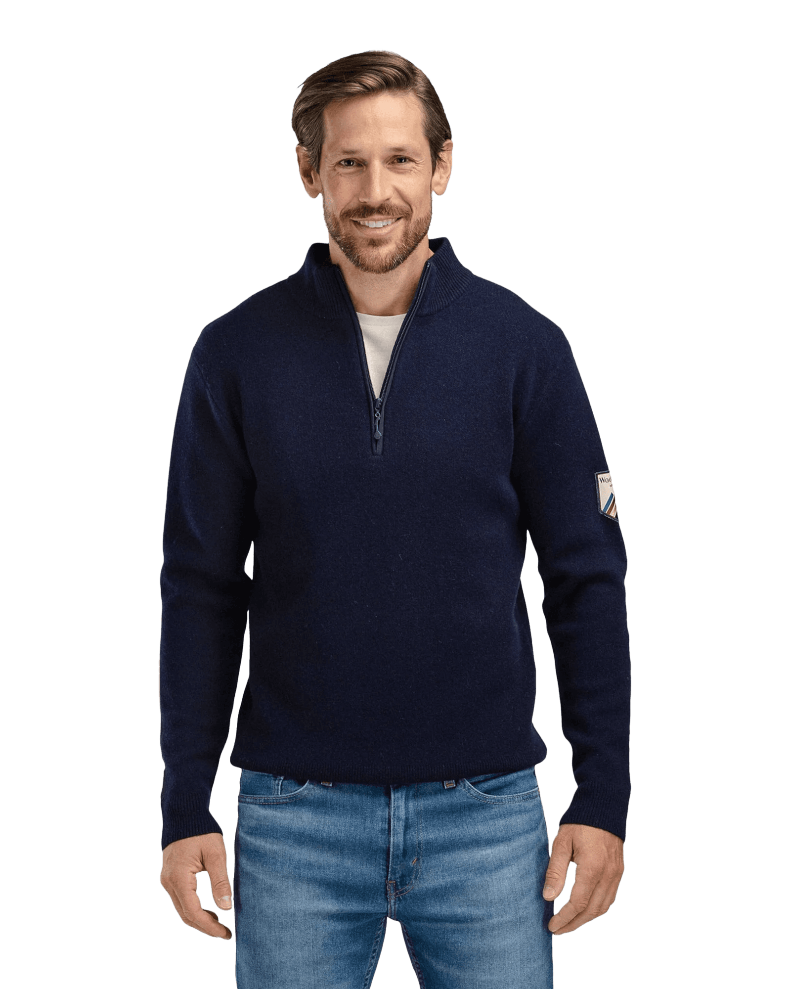 Tydal Knitted Sweater 1/2 Zip M Dark Blue