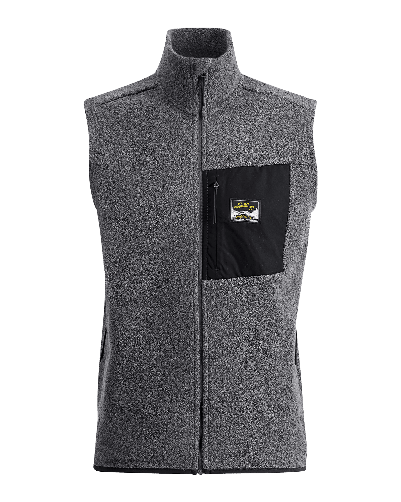 Flok Wool Pile Vest M Granite