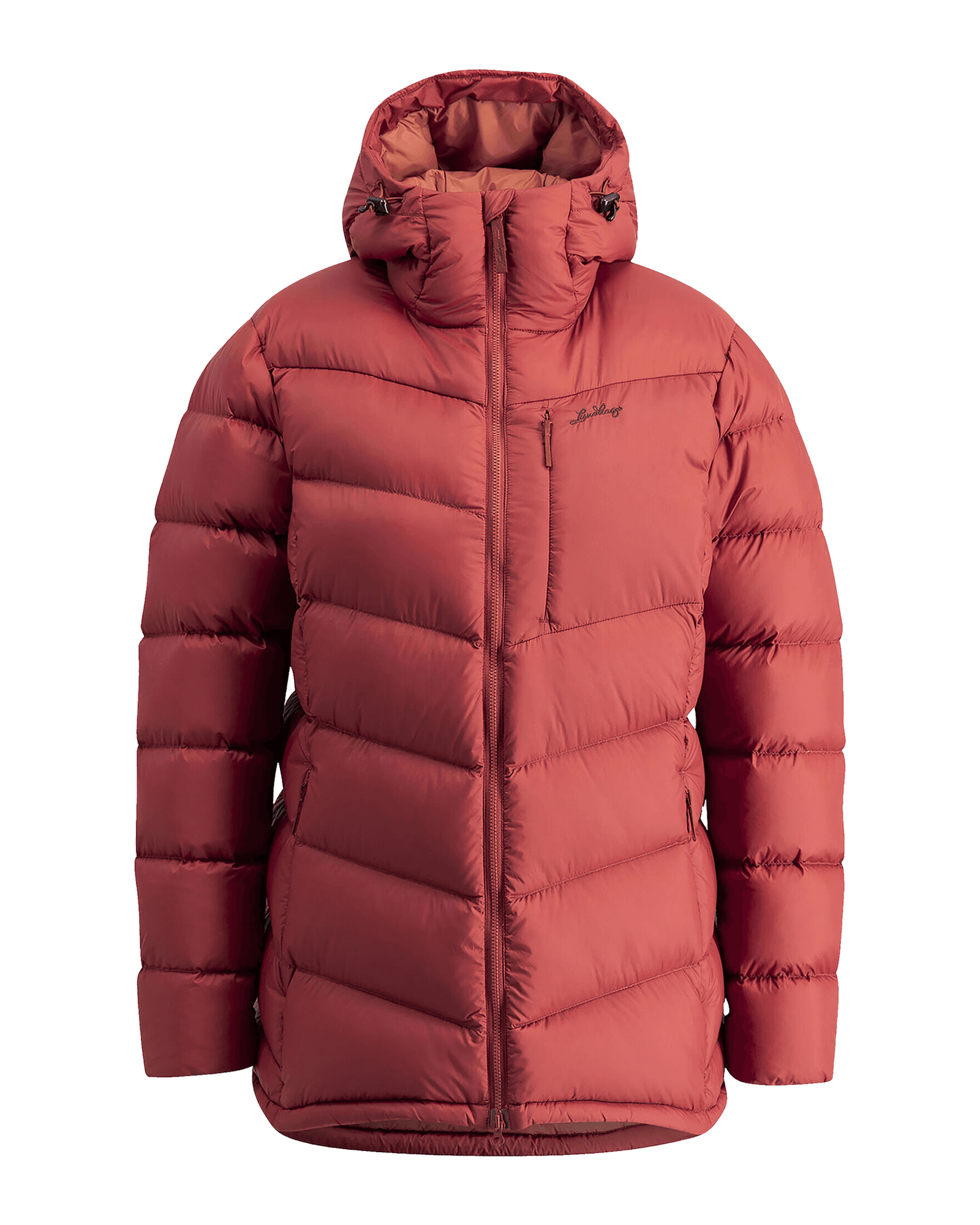 Fulu Down Hooded Jacket W Rosewood