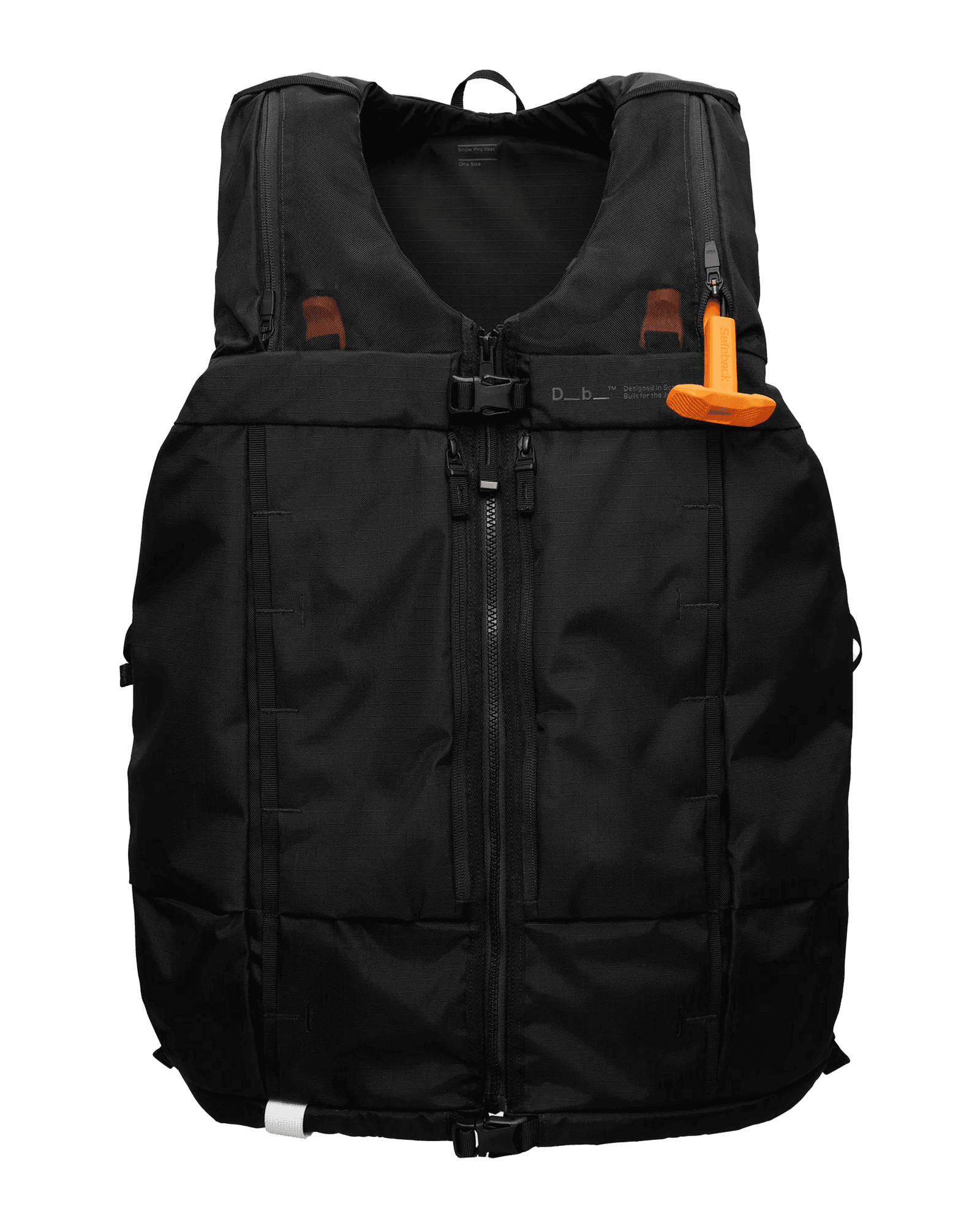 Snow Pro Vest 8L x Safeback Black Out