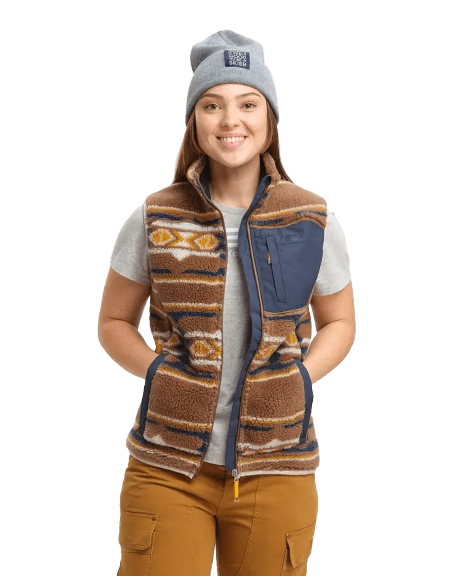 Glacier Pile Vest W Kelim