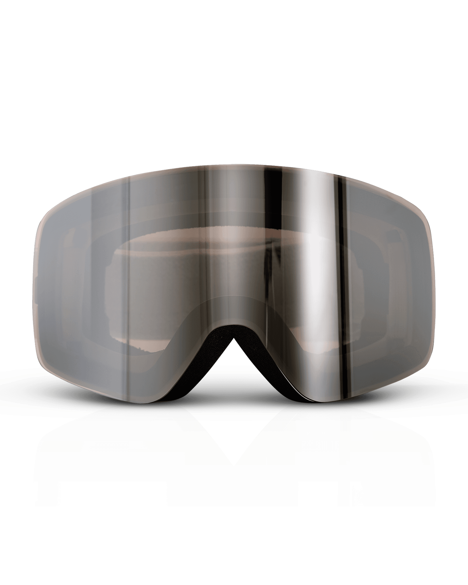 Matt White/Brown/Silver Mirror