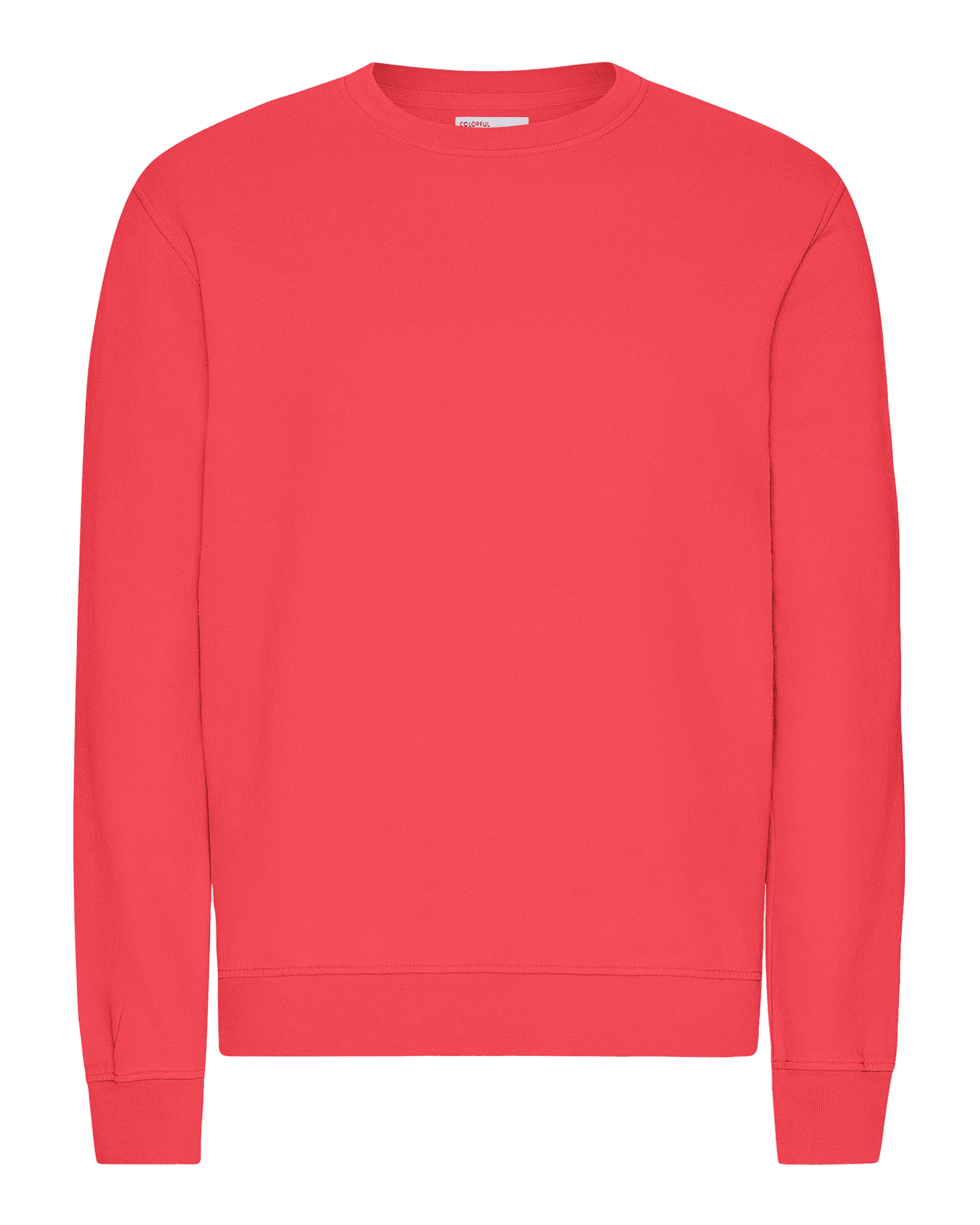 Classic Organic Crew Red Tangerine