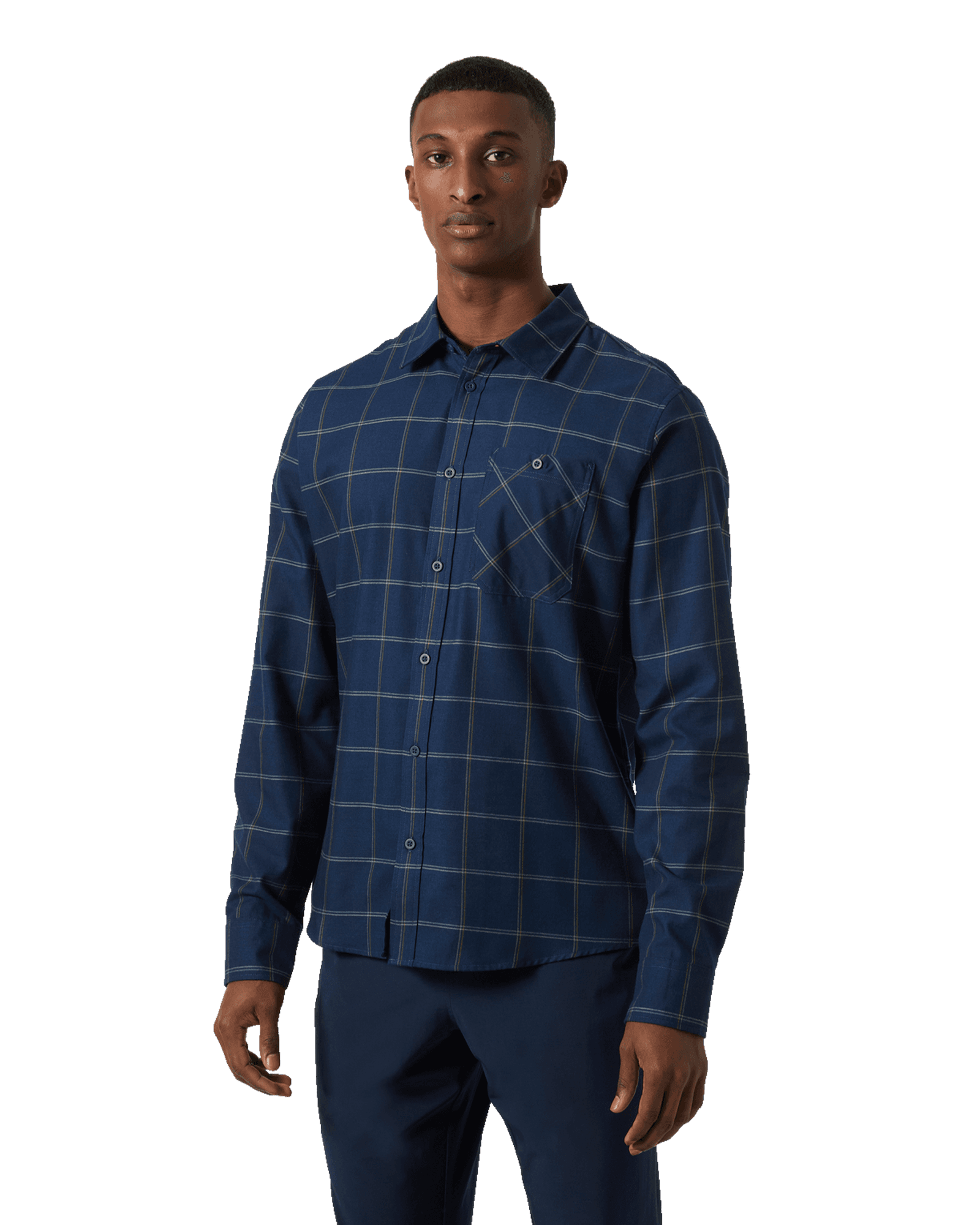 Aker Flannel L/S Shirt M Ocean Sierra