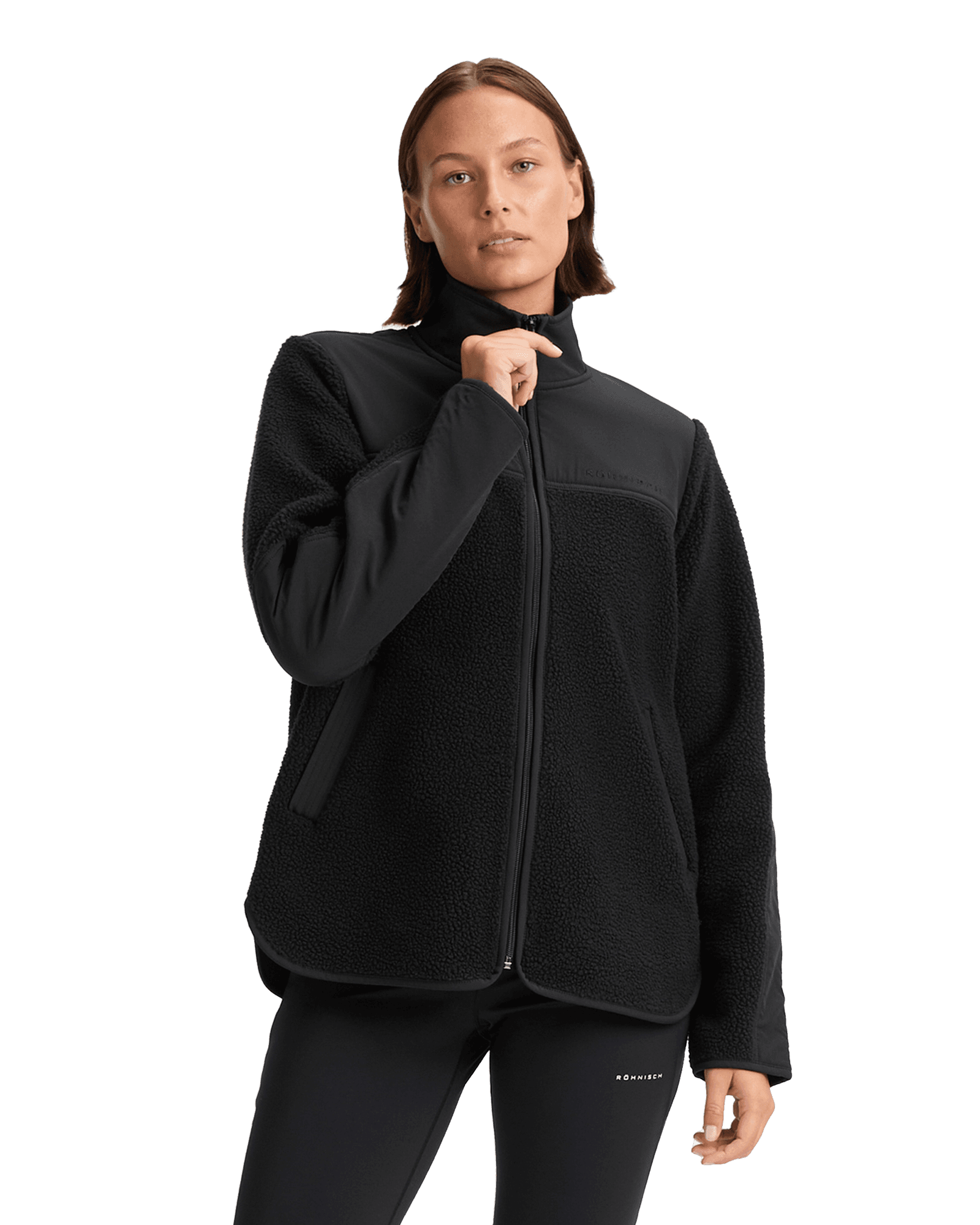 Phoebe Pile Jacket W Black