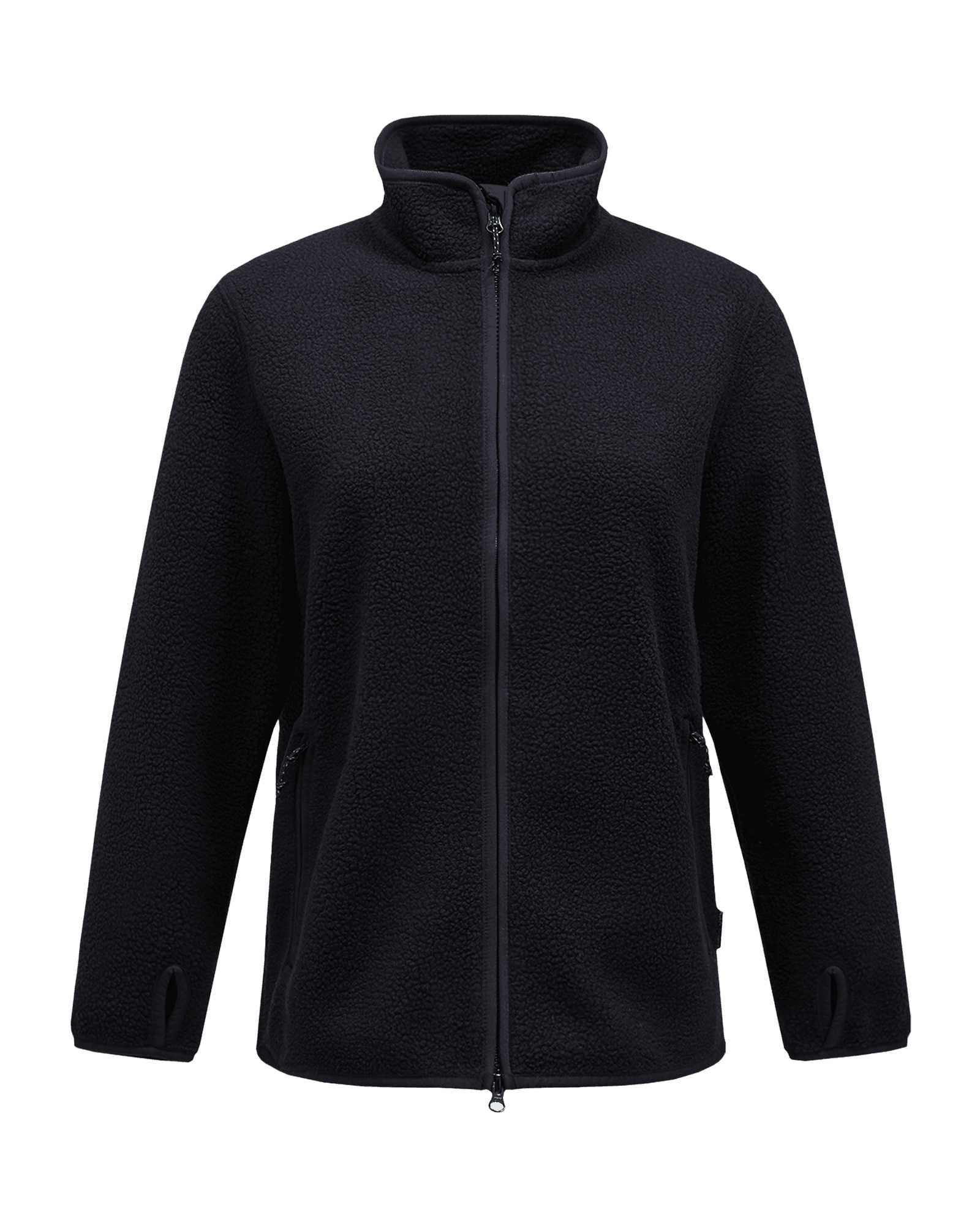 Pile Zip Jacket W Black