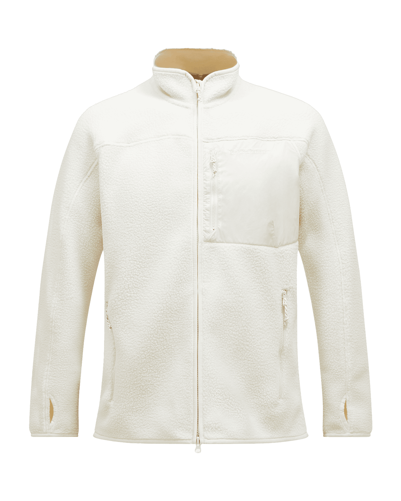 Pile Zip Jacket M Vintage White