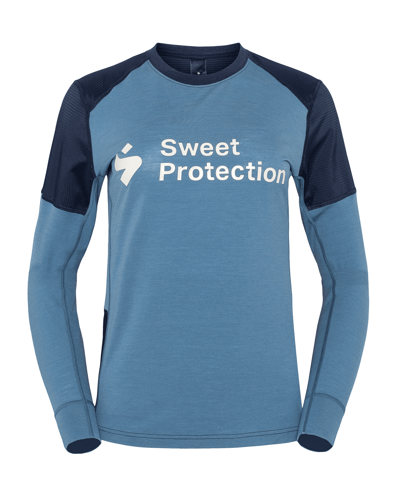 Hunter Merino Hybrid LS Jersey W Flare Blue