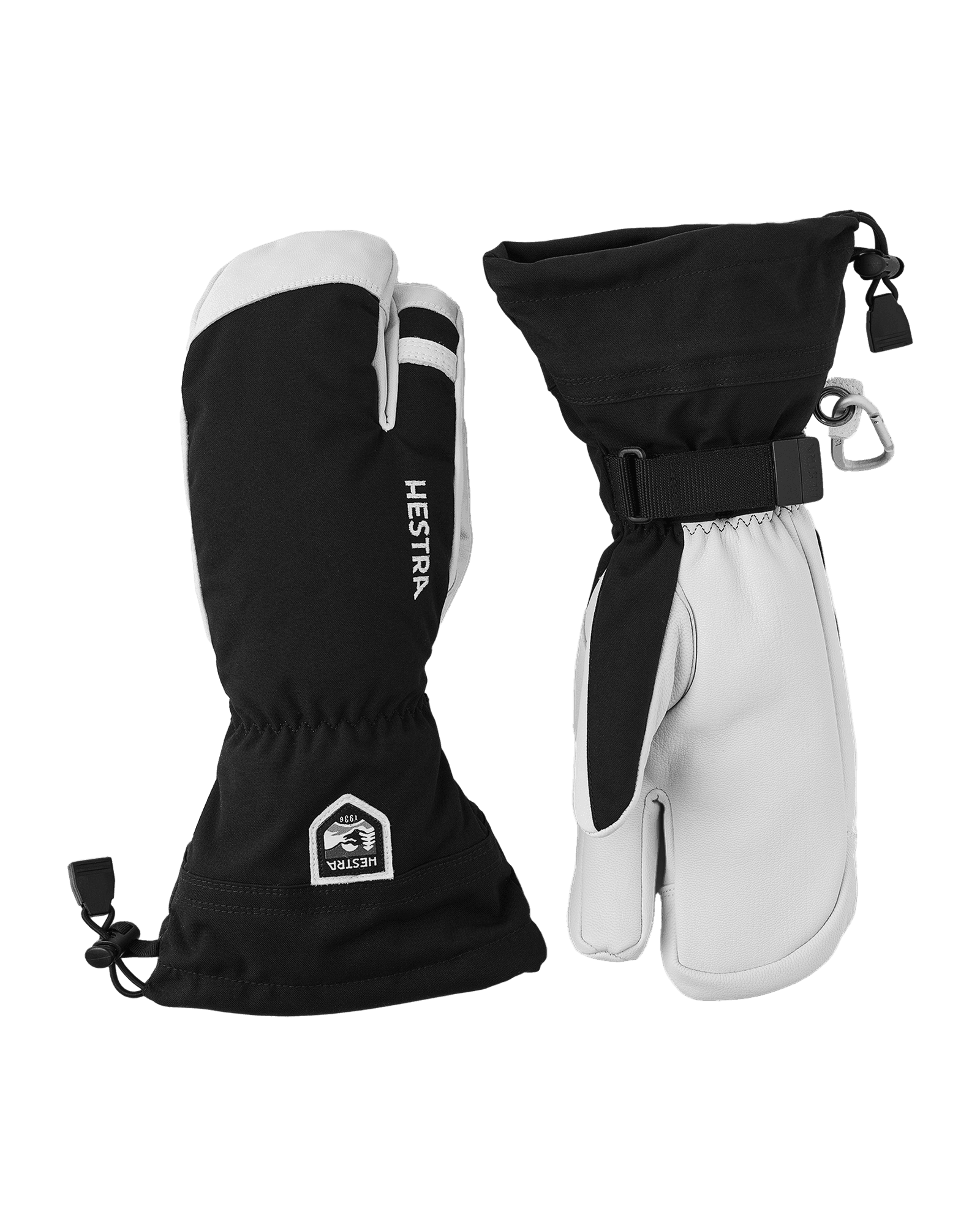 Army Leather Heli Ski - 3 Finger Black