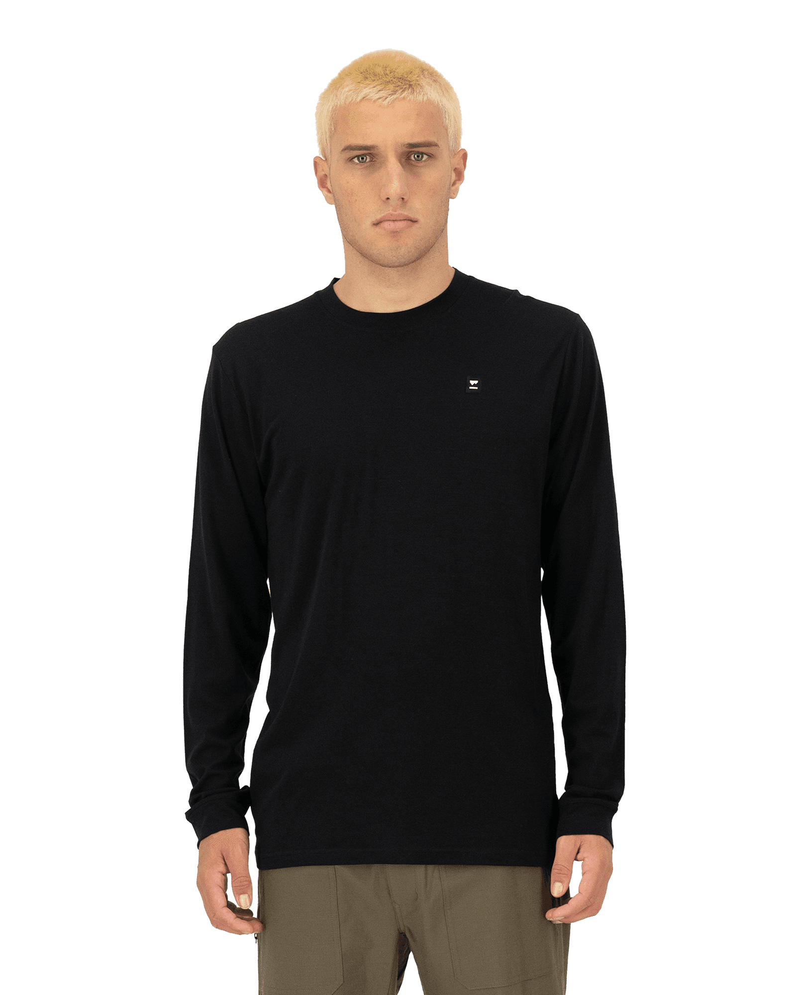 Icon Merino Classic L/S M Black