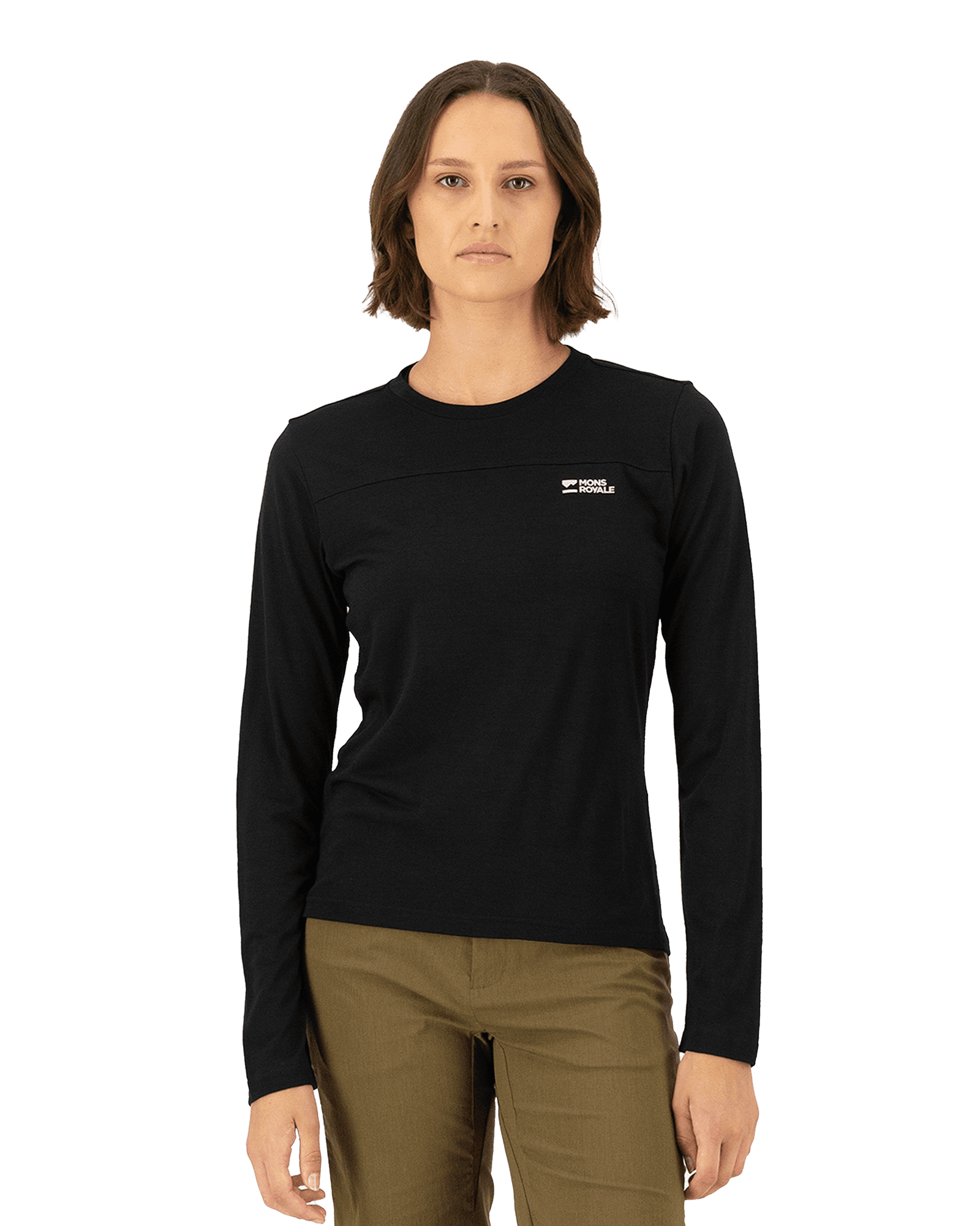 Diversion Merino Bike Jersey L/S W Black