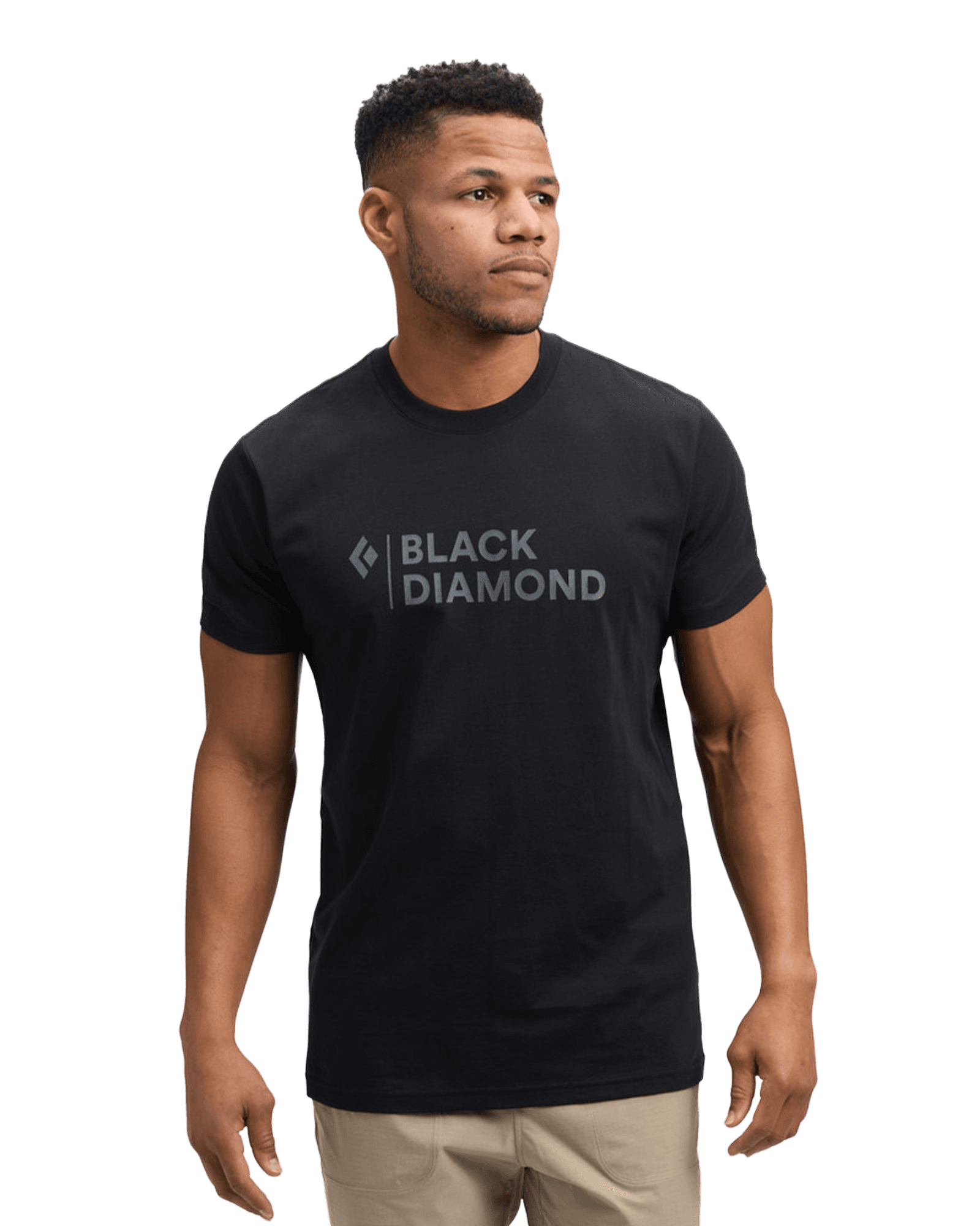 Mini Stacked Ss Tee M Black