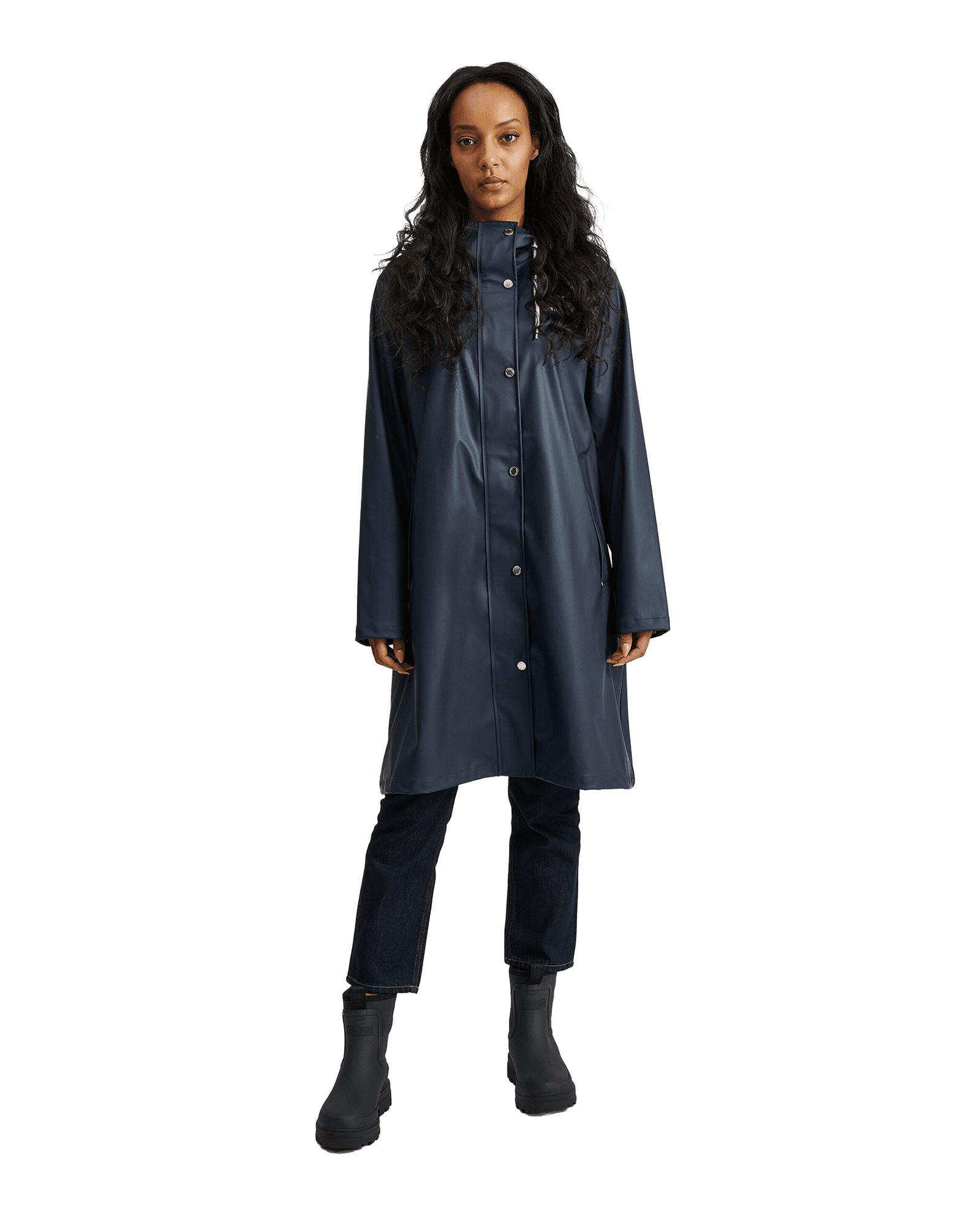 Wings A-Shape Rain Coat Navy Blaze