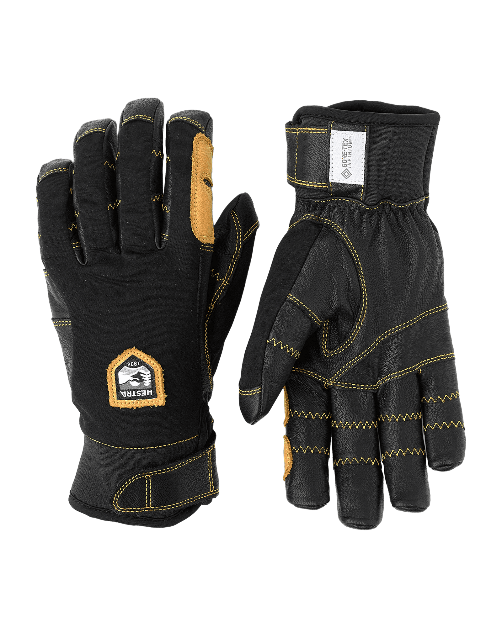 Ergo Grip Active - 5 Finger Black/Black