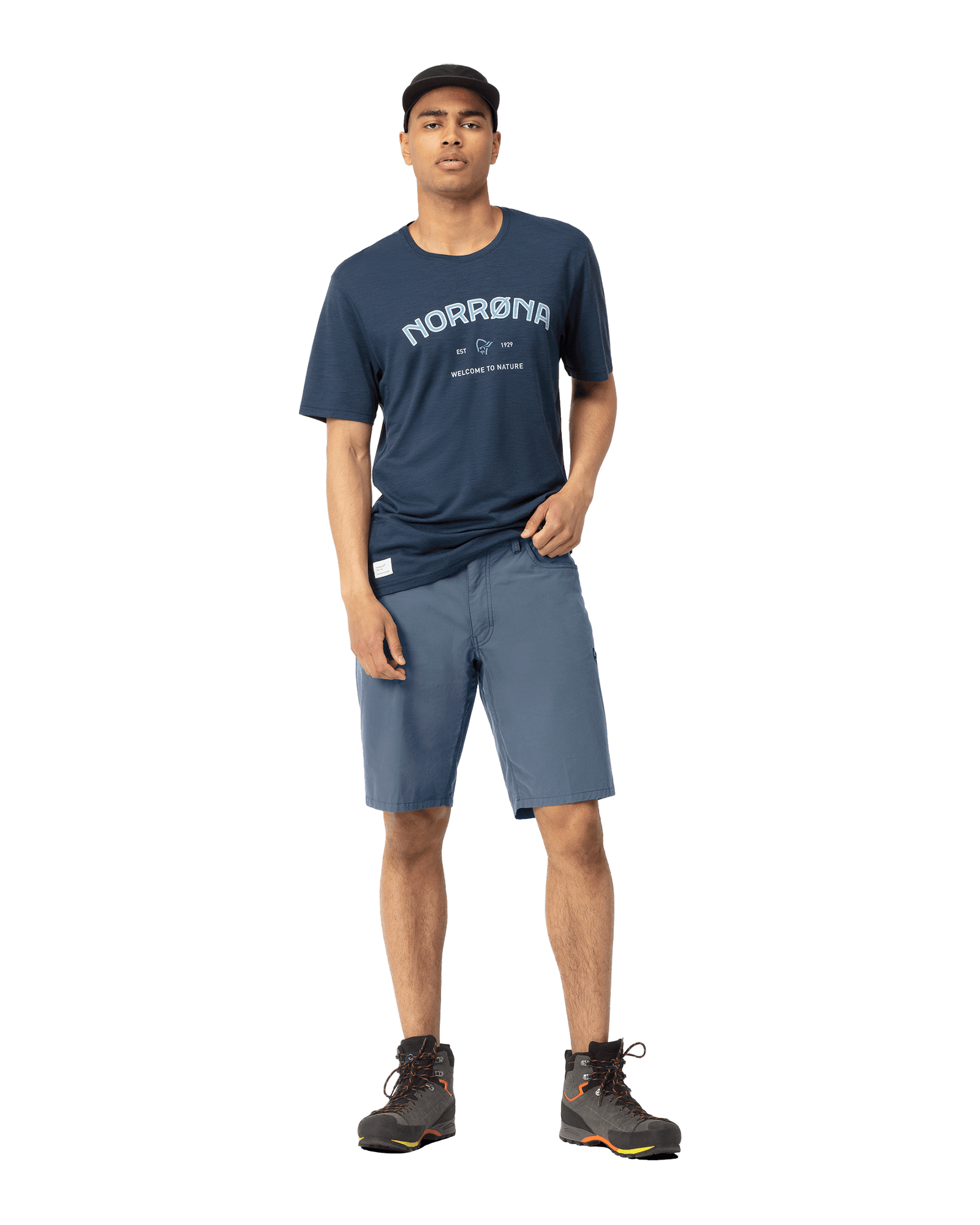 Femund Cotton Shorts M Vintage Indigo Blue