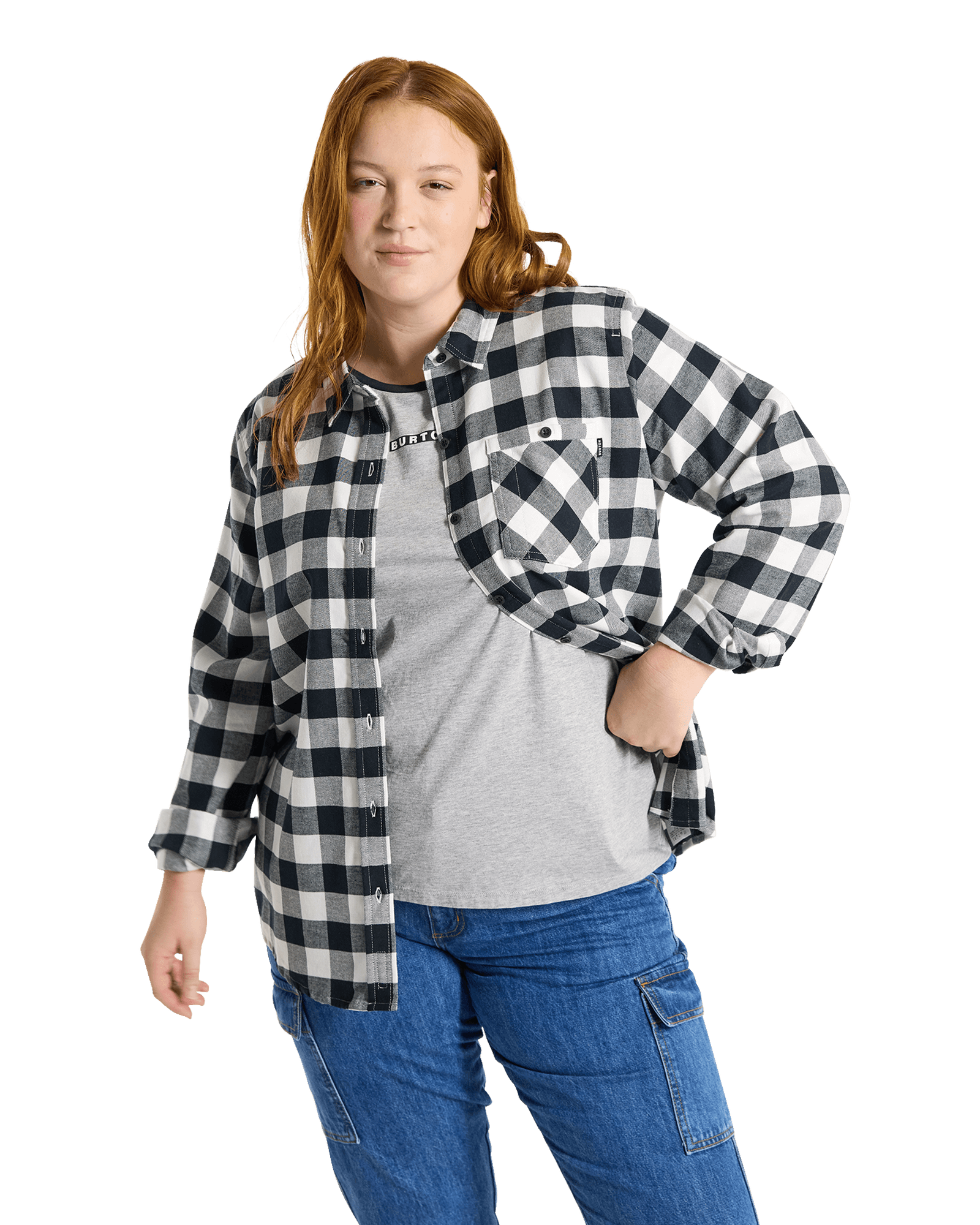 Favorite L/S Flannel Shirt W Stout White Buffalo Plaid