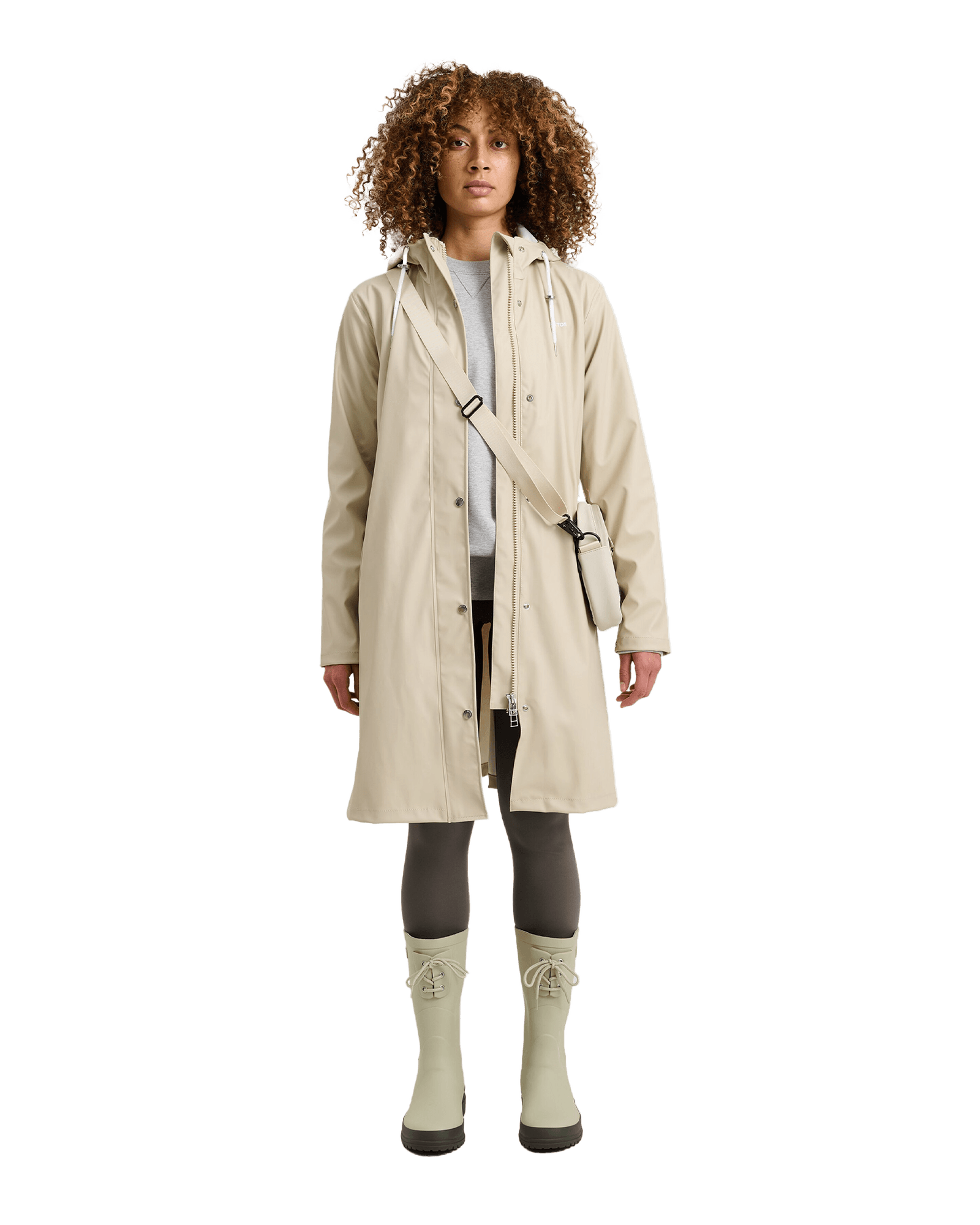 Wings A-Shape Rain Coat Sand