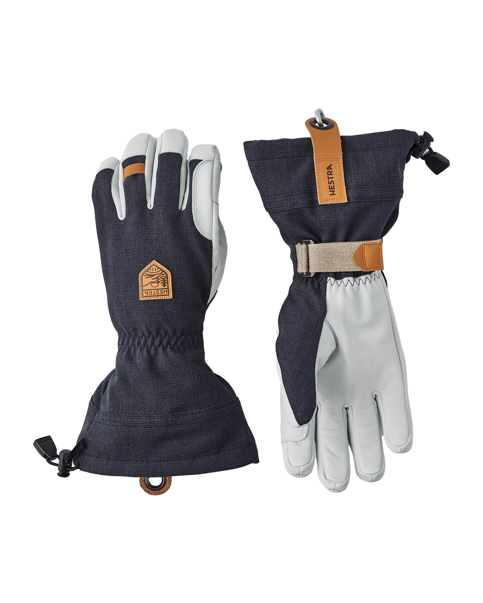 Army Leather Patrol Gauntlet - 5 Finger Marin