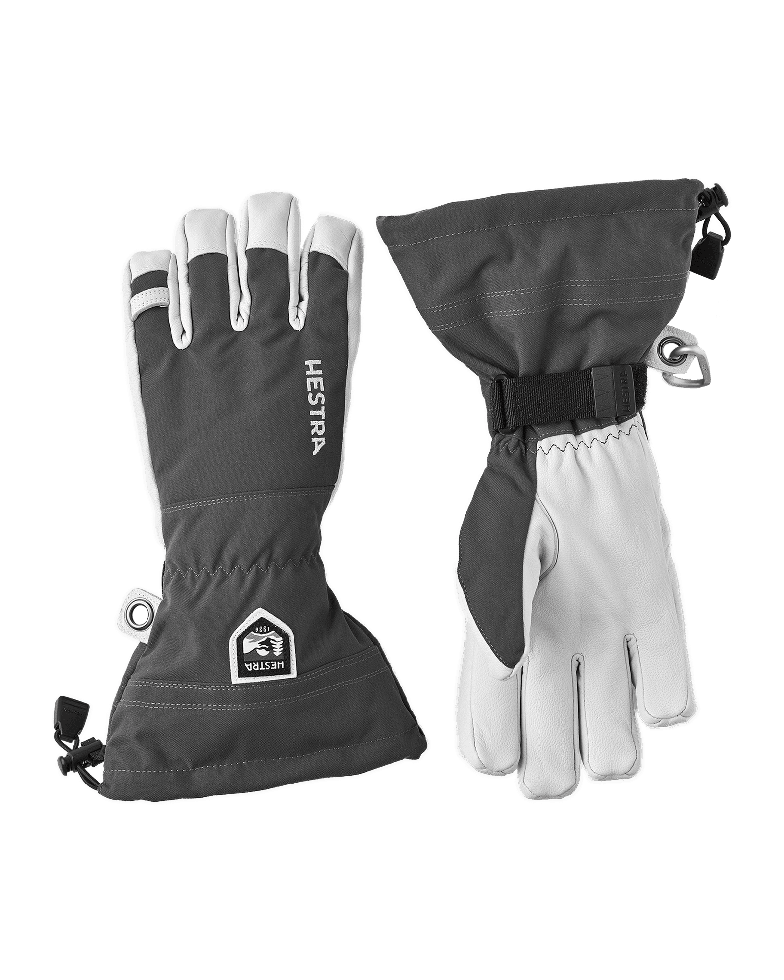 Army Leather Heli Ski - 5 Finger Grey