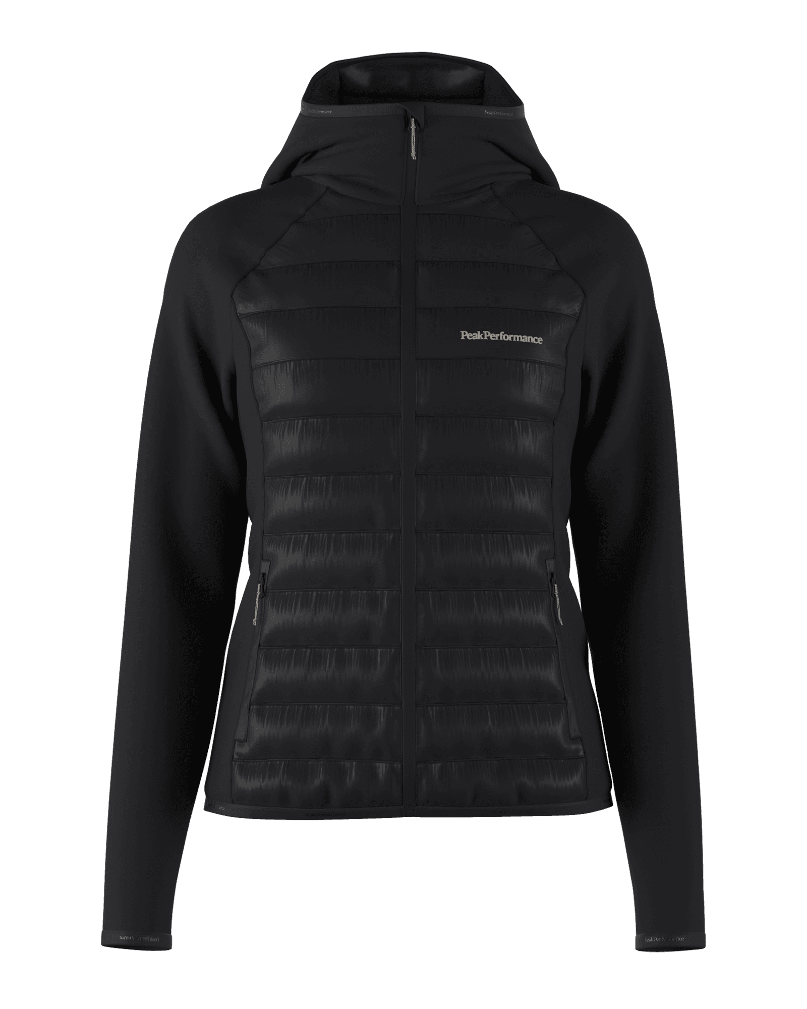 Down Hybrid Hood Jacket W Black