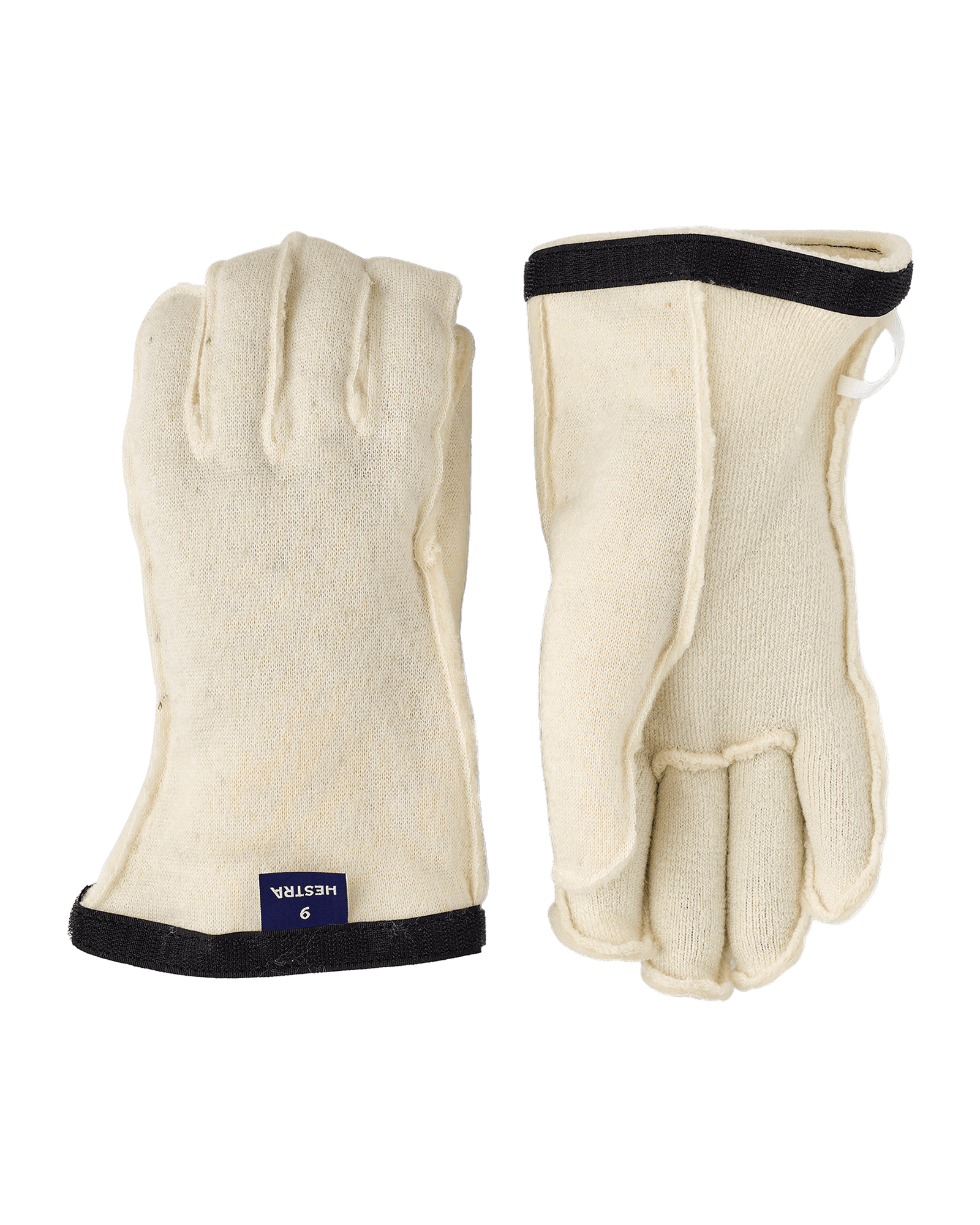 Heli Ski Wool Liner - 5 finger Off White