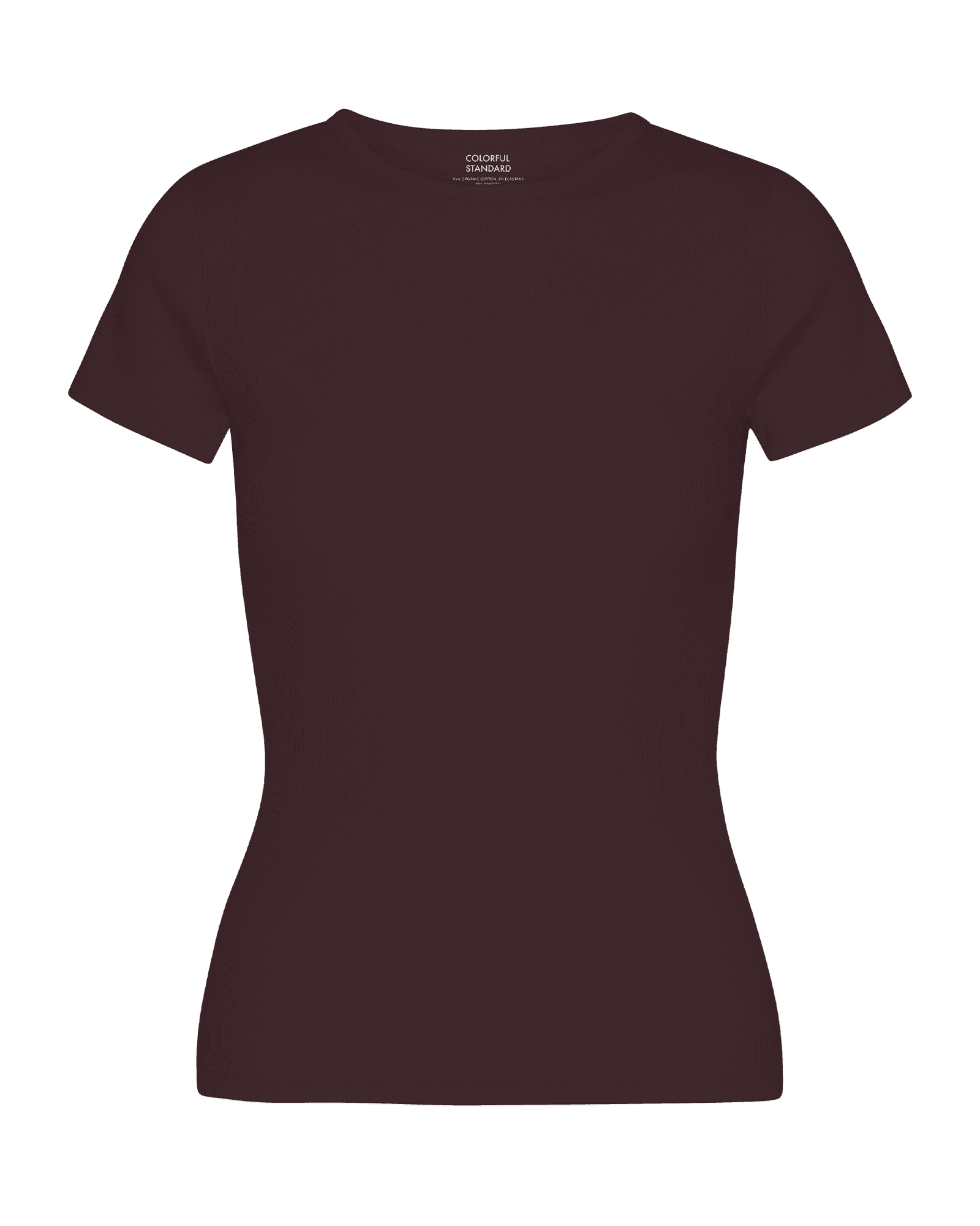 Organic Rib SS T-Shirt Oxblood Red
