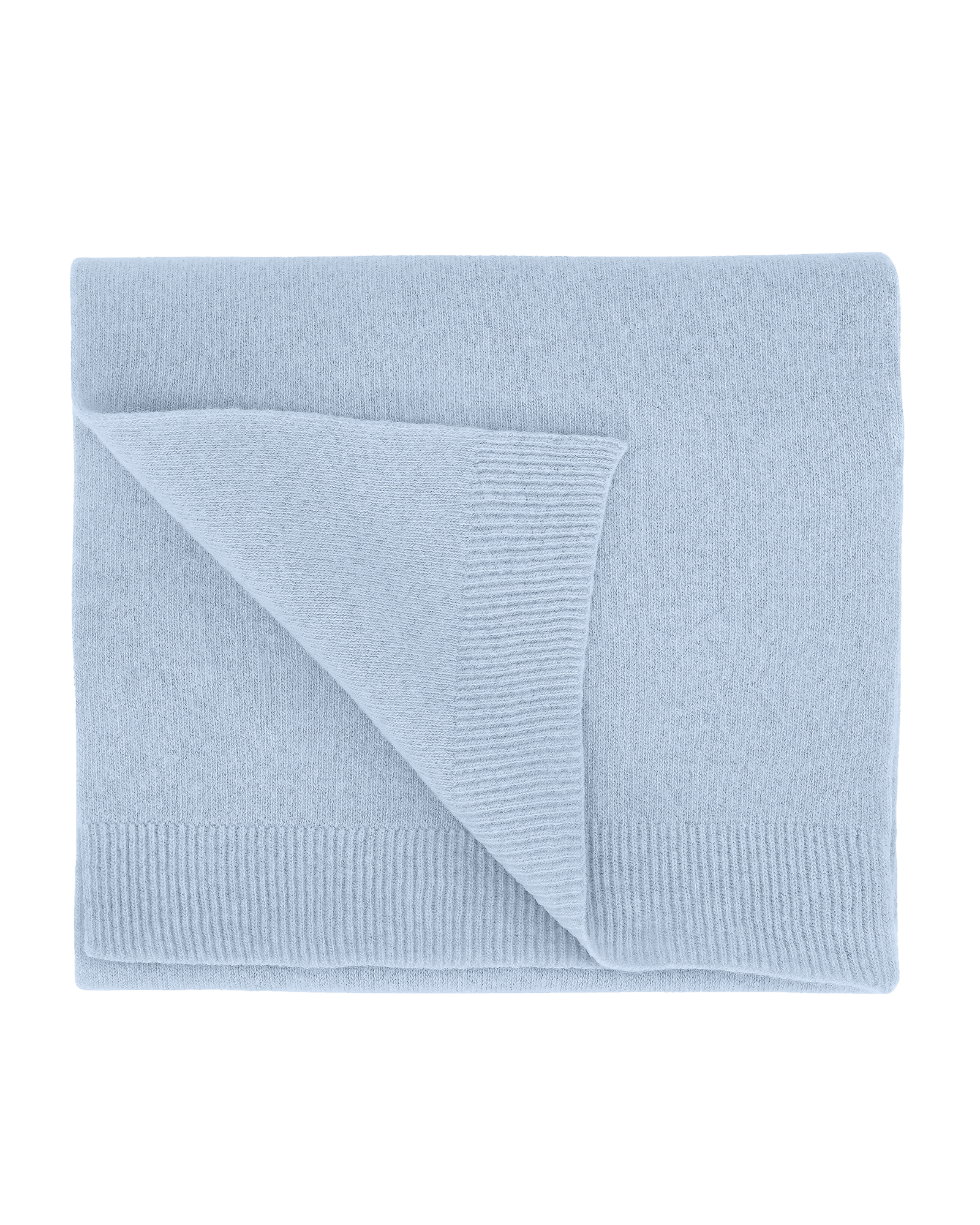 Merino Wool Scarf Polar Blue