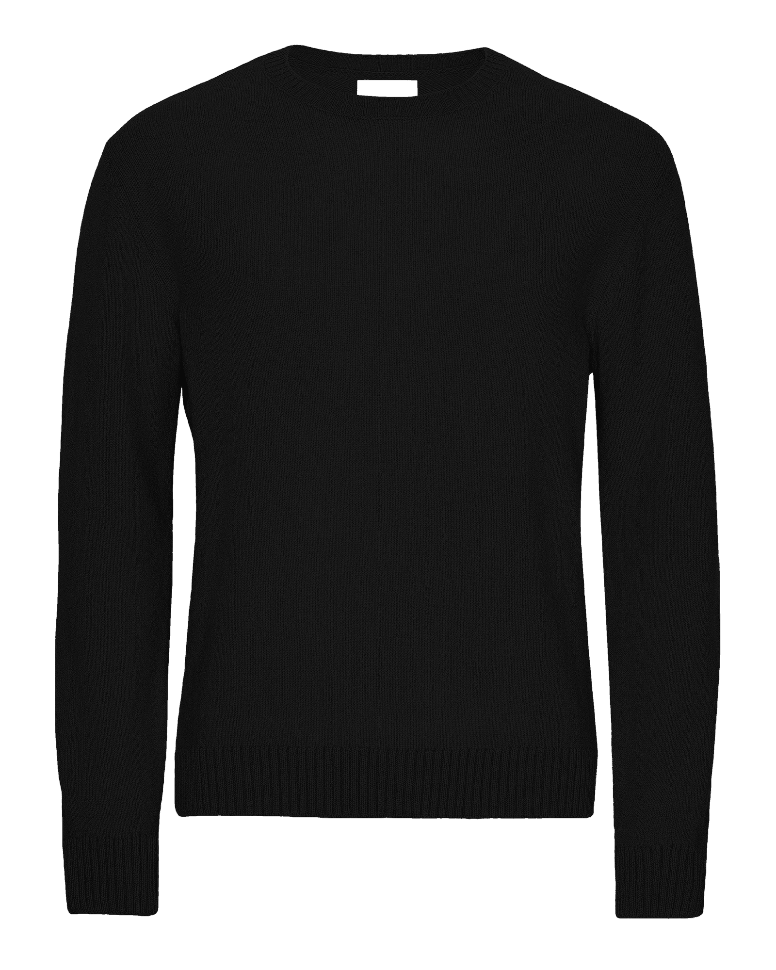 Classic Merino Wool Crew M Deep Black