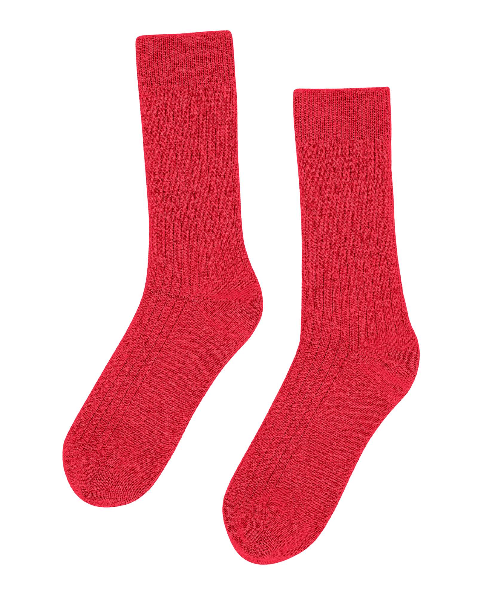 Merino Wool Blend Sock Red Tangerine