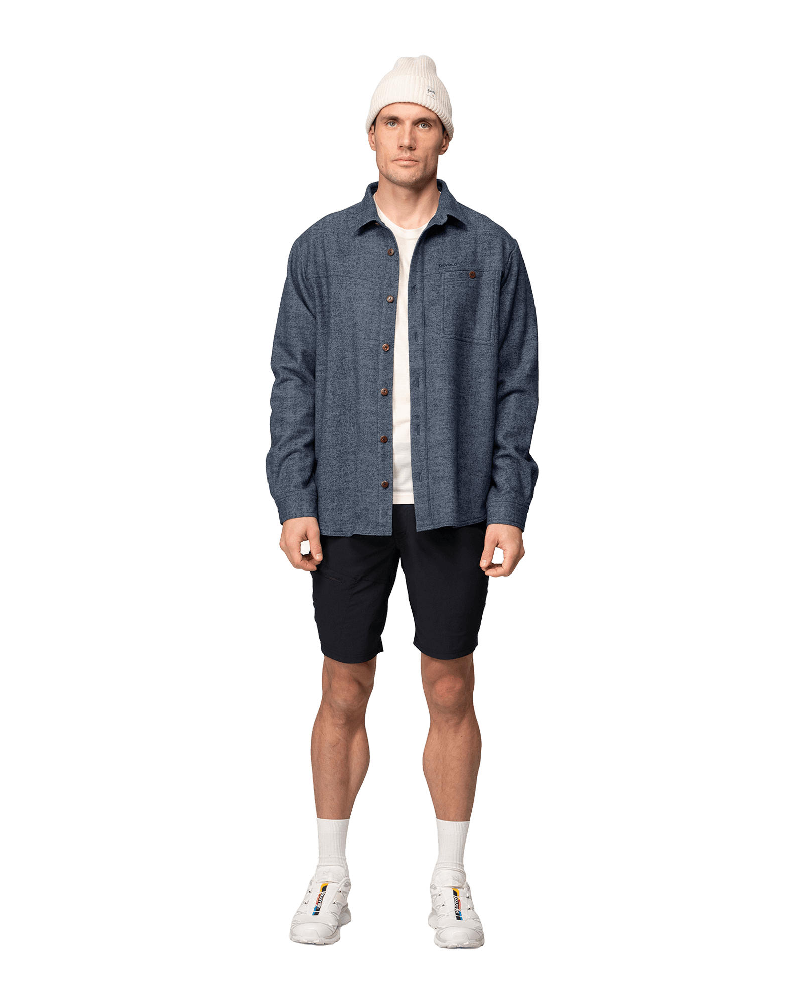 Merino Overshirt Ink Melange