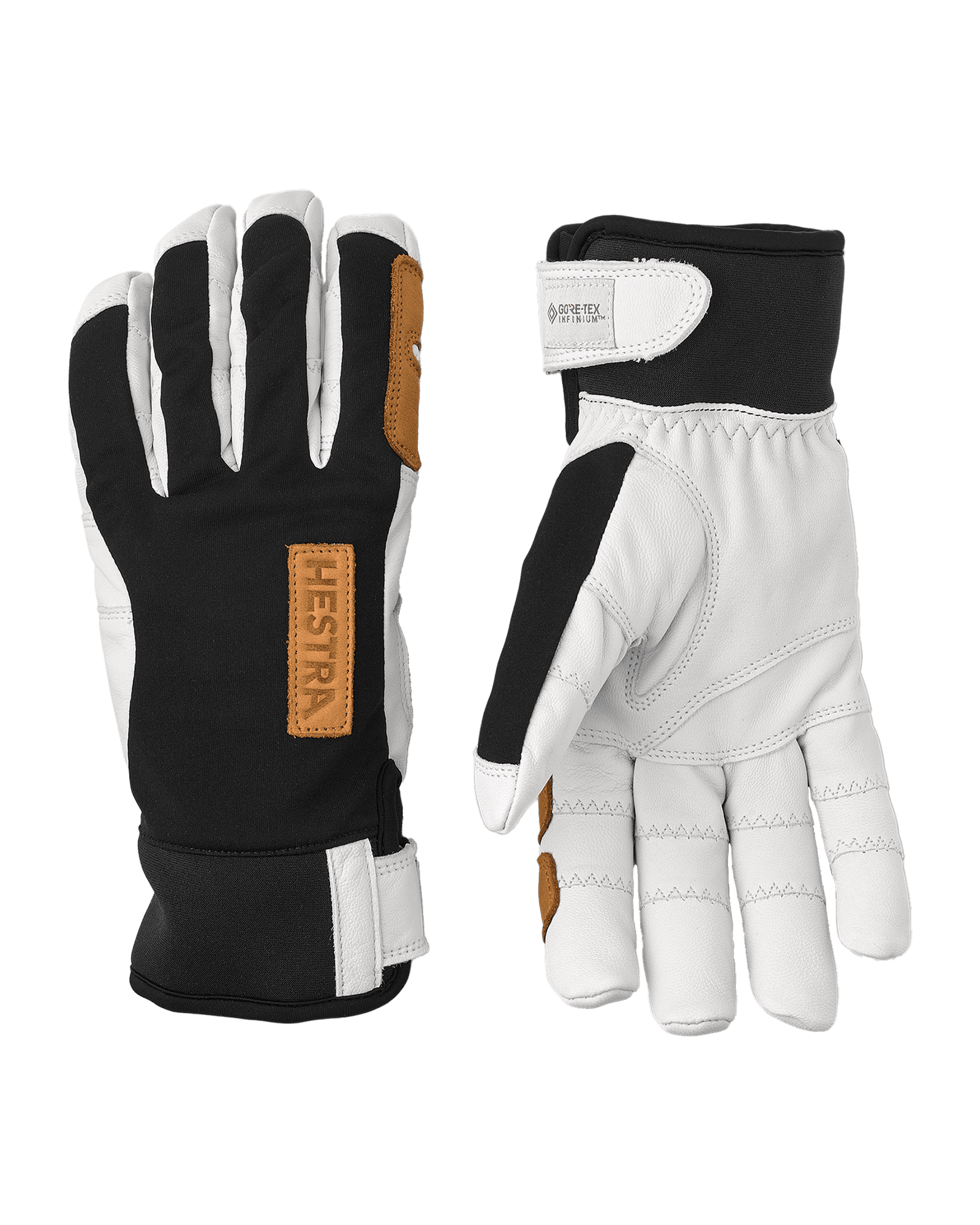 Ergo Grip Active Wool Terry 5 Finger Black/Offwhite
