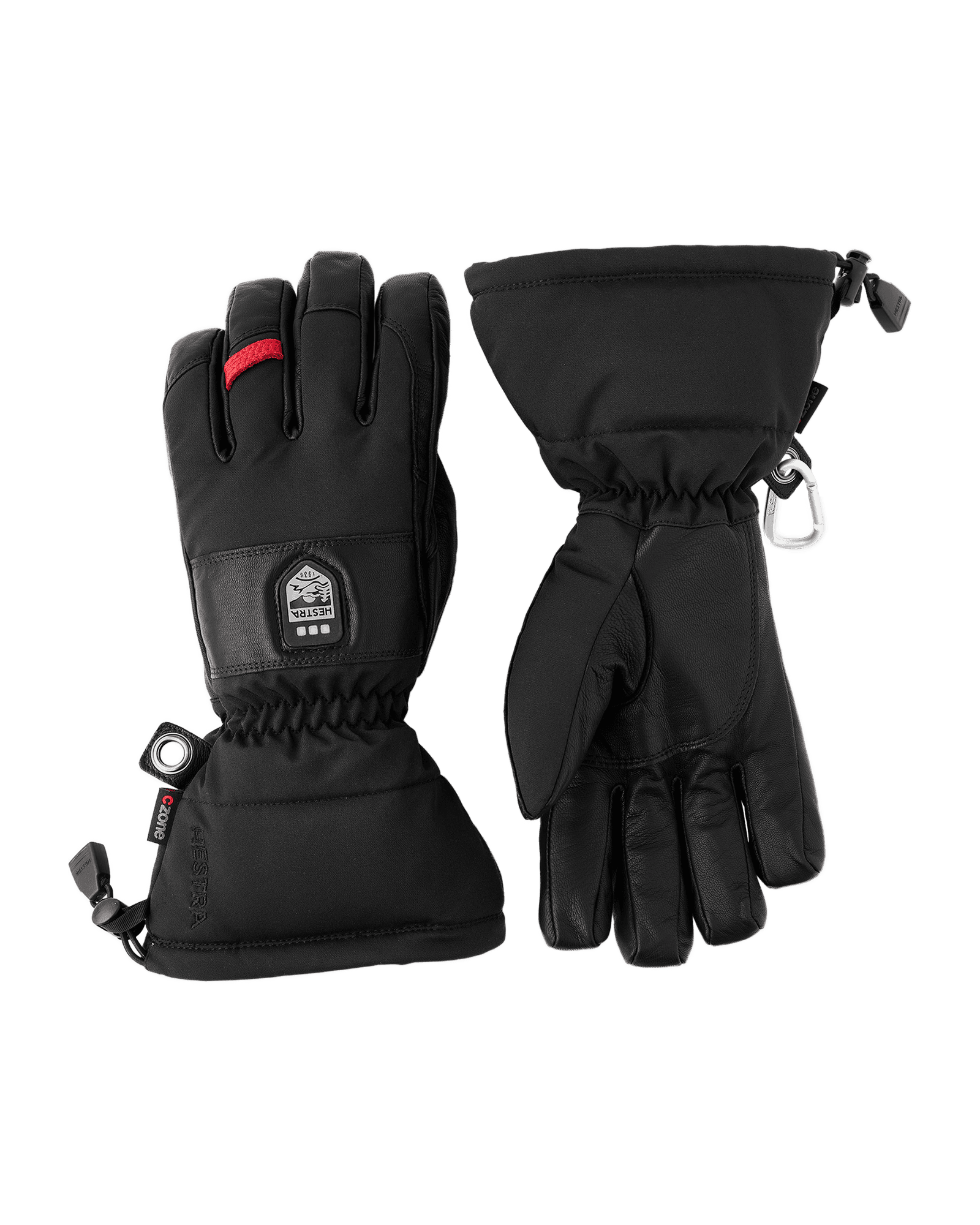 Power Heater Gauntlet 5 Finger Black/Black