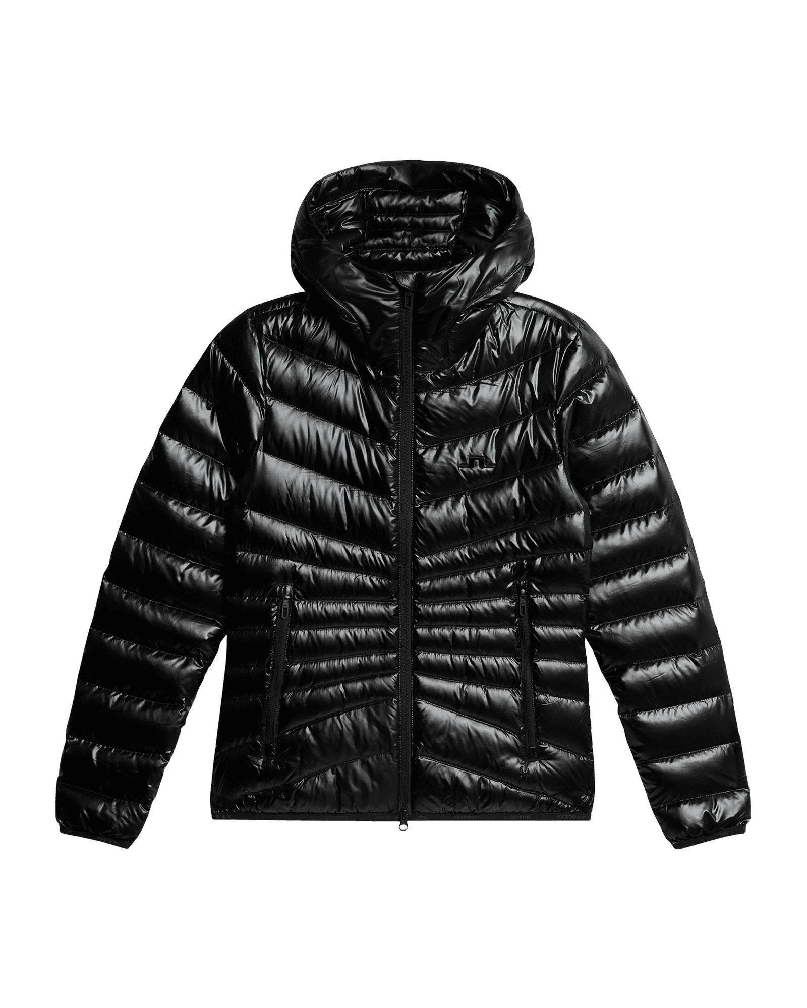 Lara Light Down Hood W Black