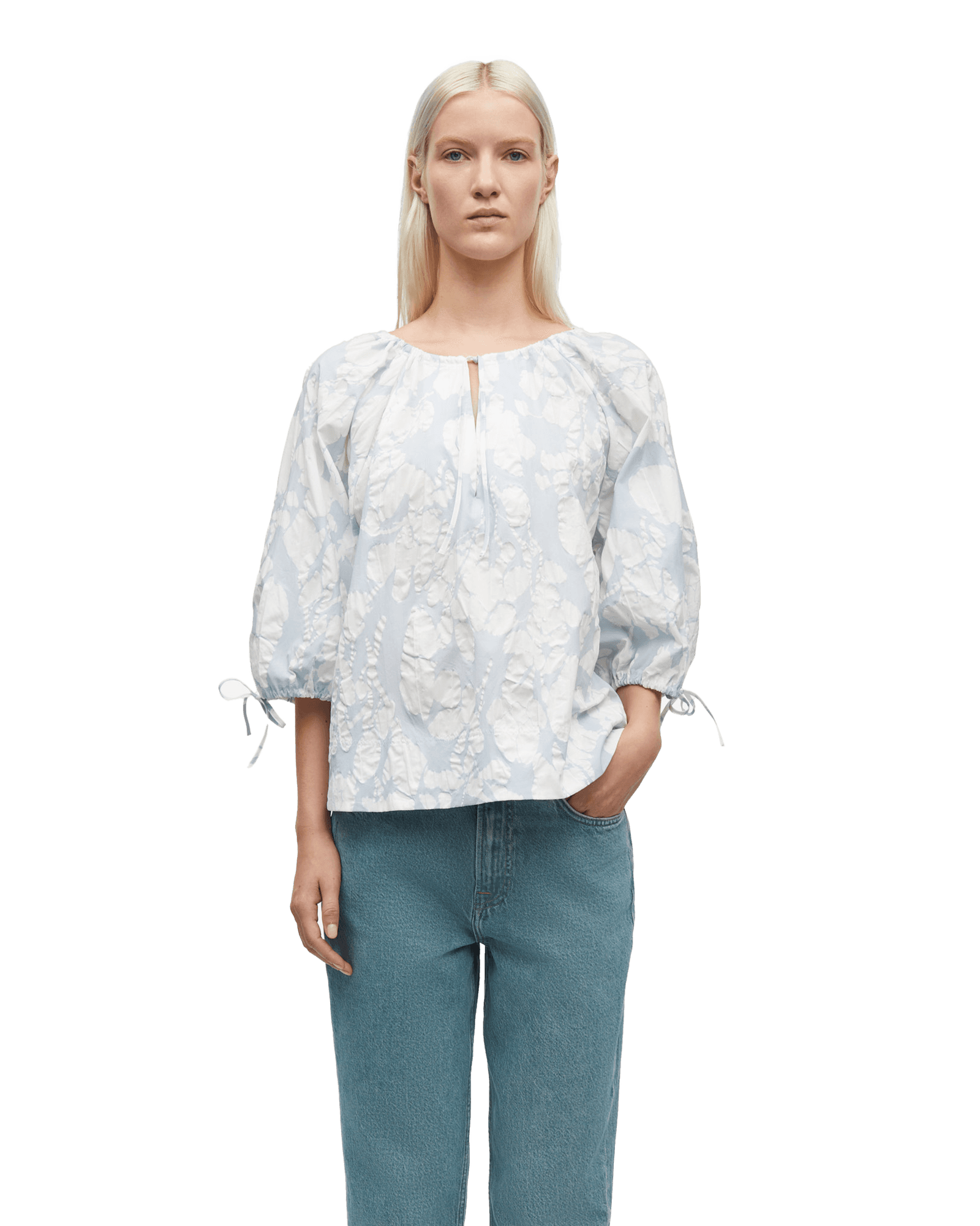 Samatera S/S Blouse 15644 W Peony Greige