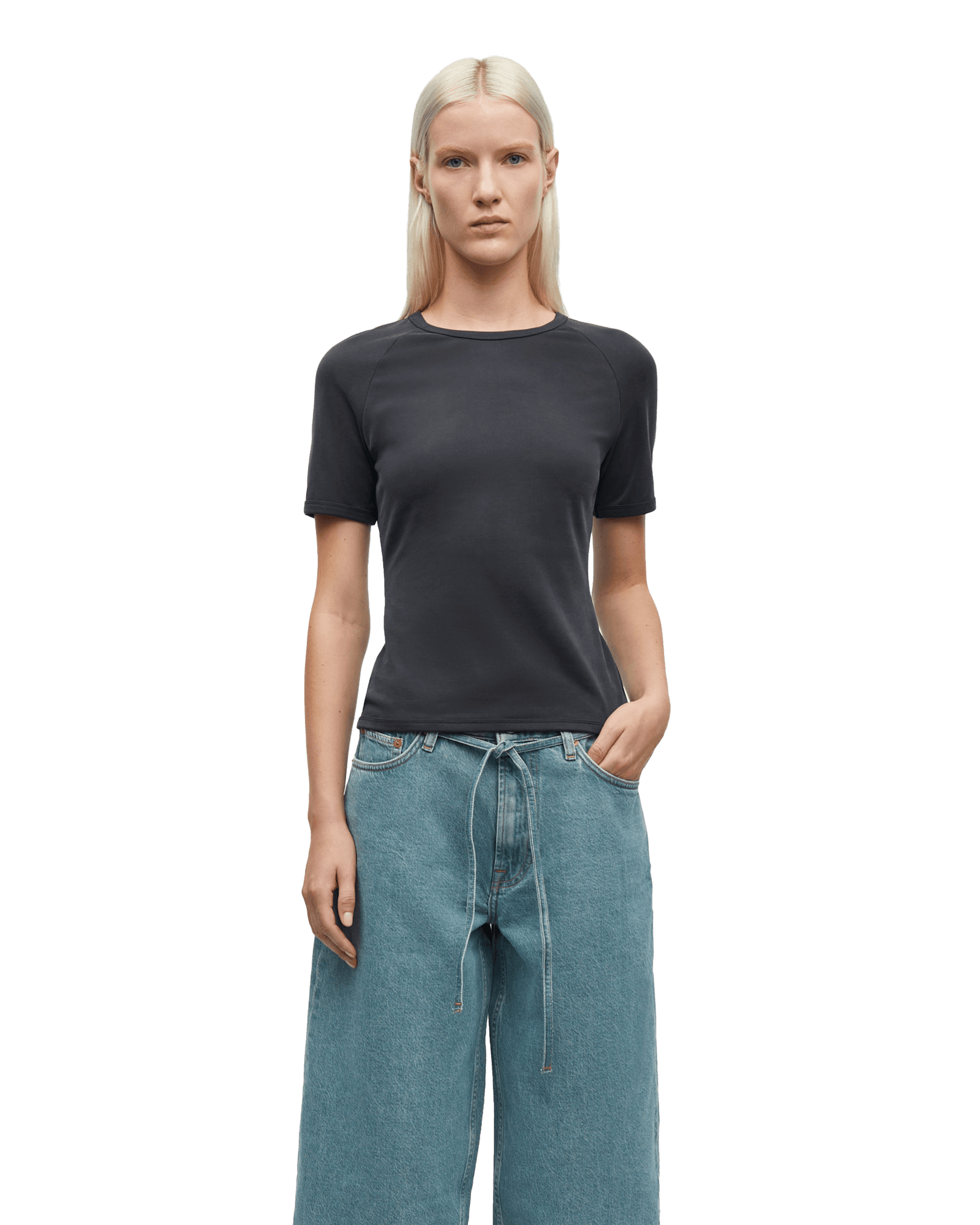 Sasus S/S T-Shirt 15641 W Black