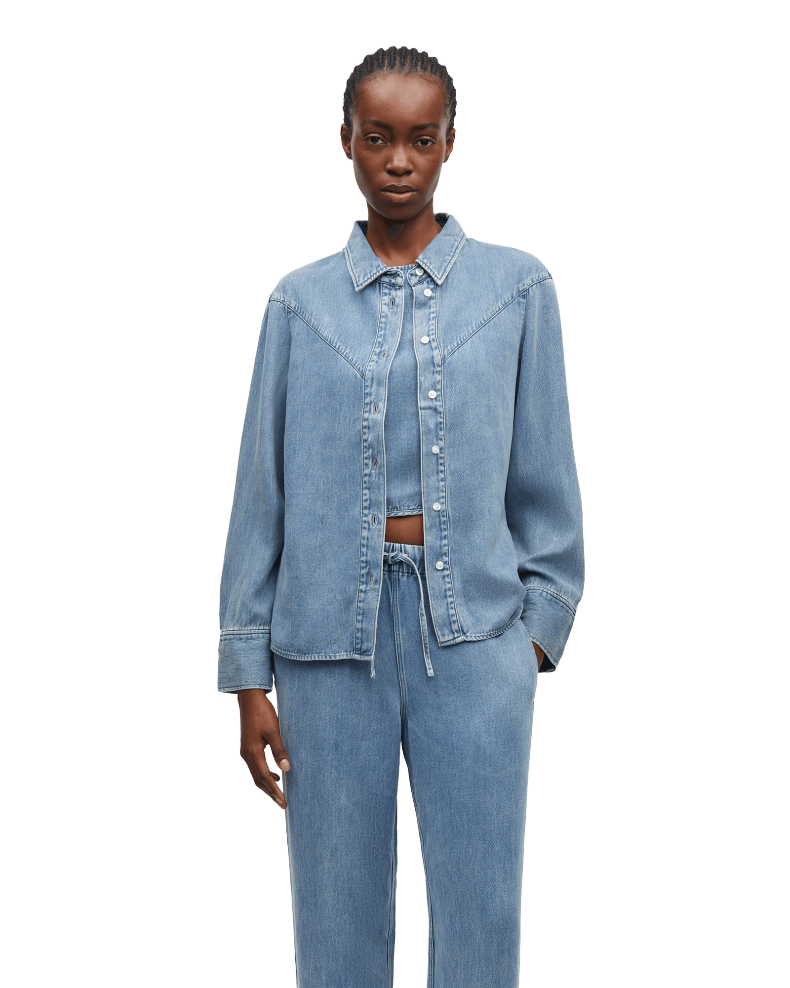 Samos Shirt 15645 W Denim Blue