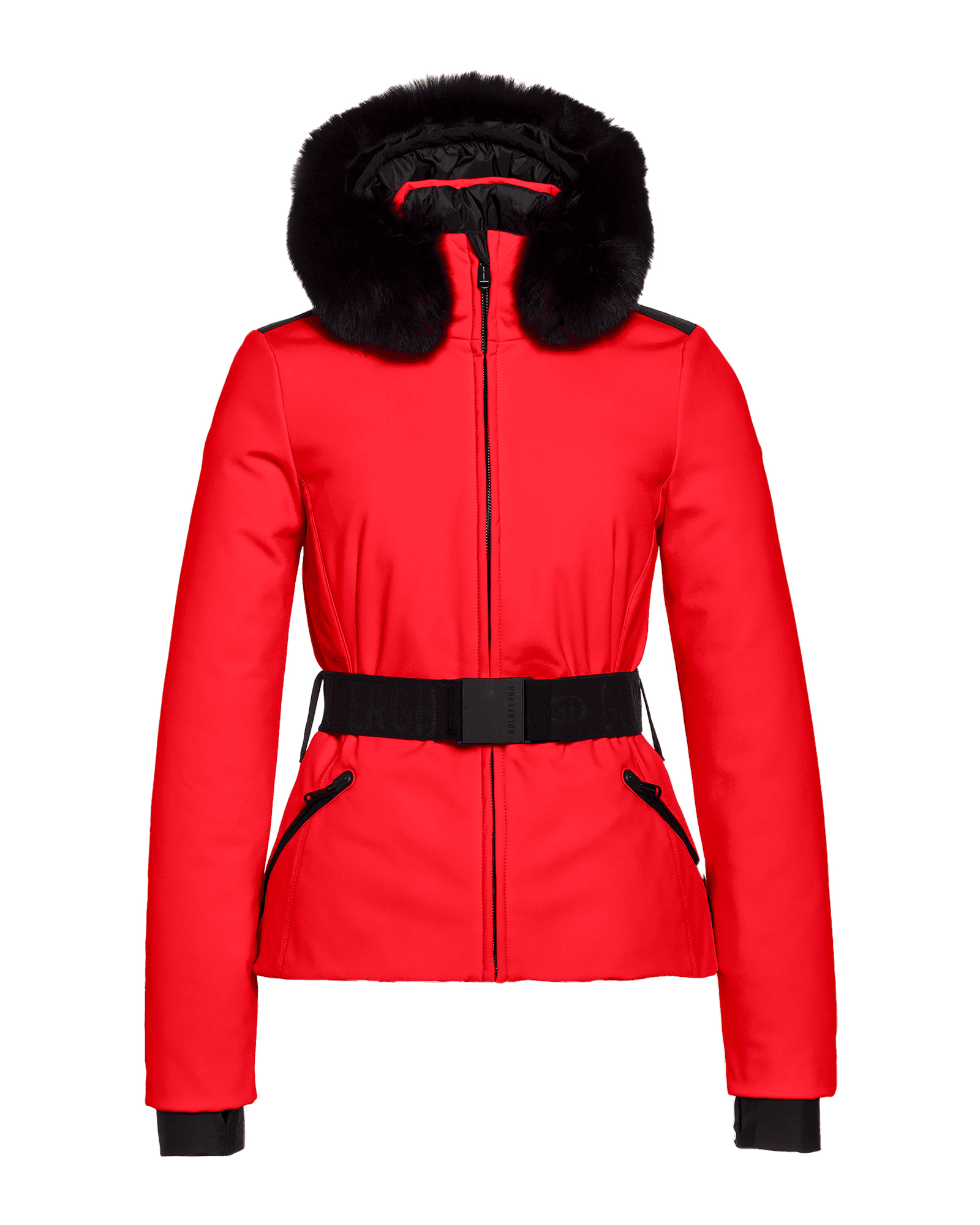 Hida Ski Jacket Faux Border Flame