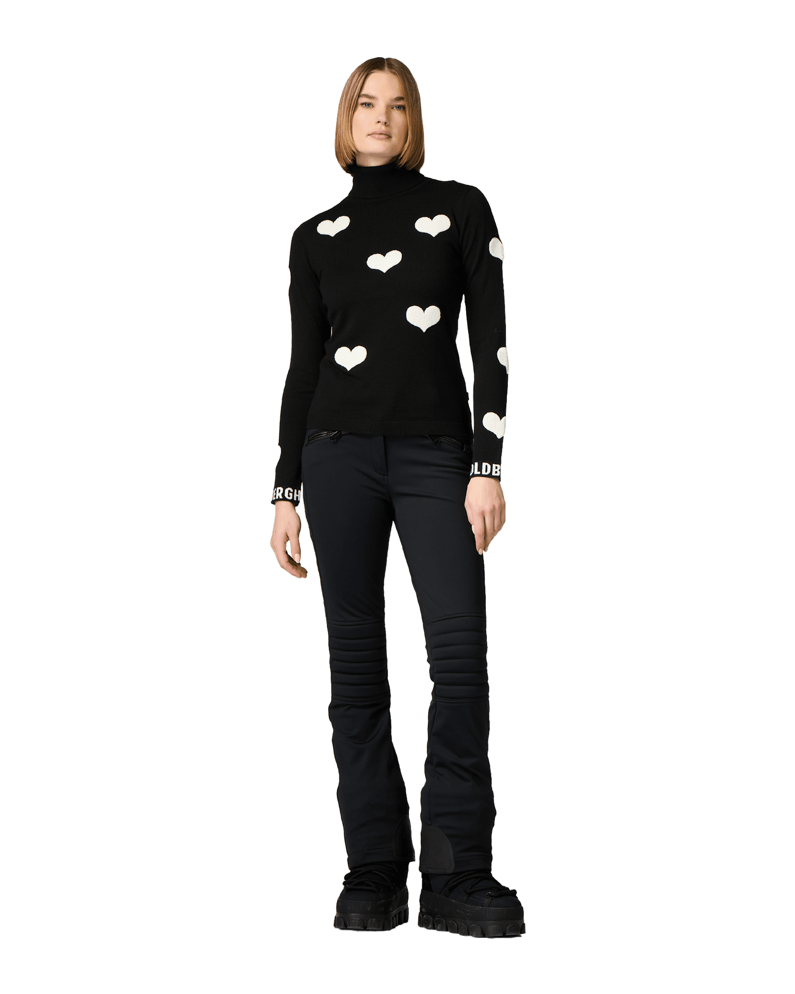 Bacio Long Sleeve Knit Sweater Black