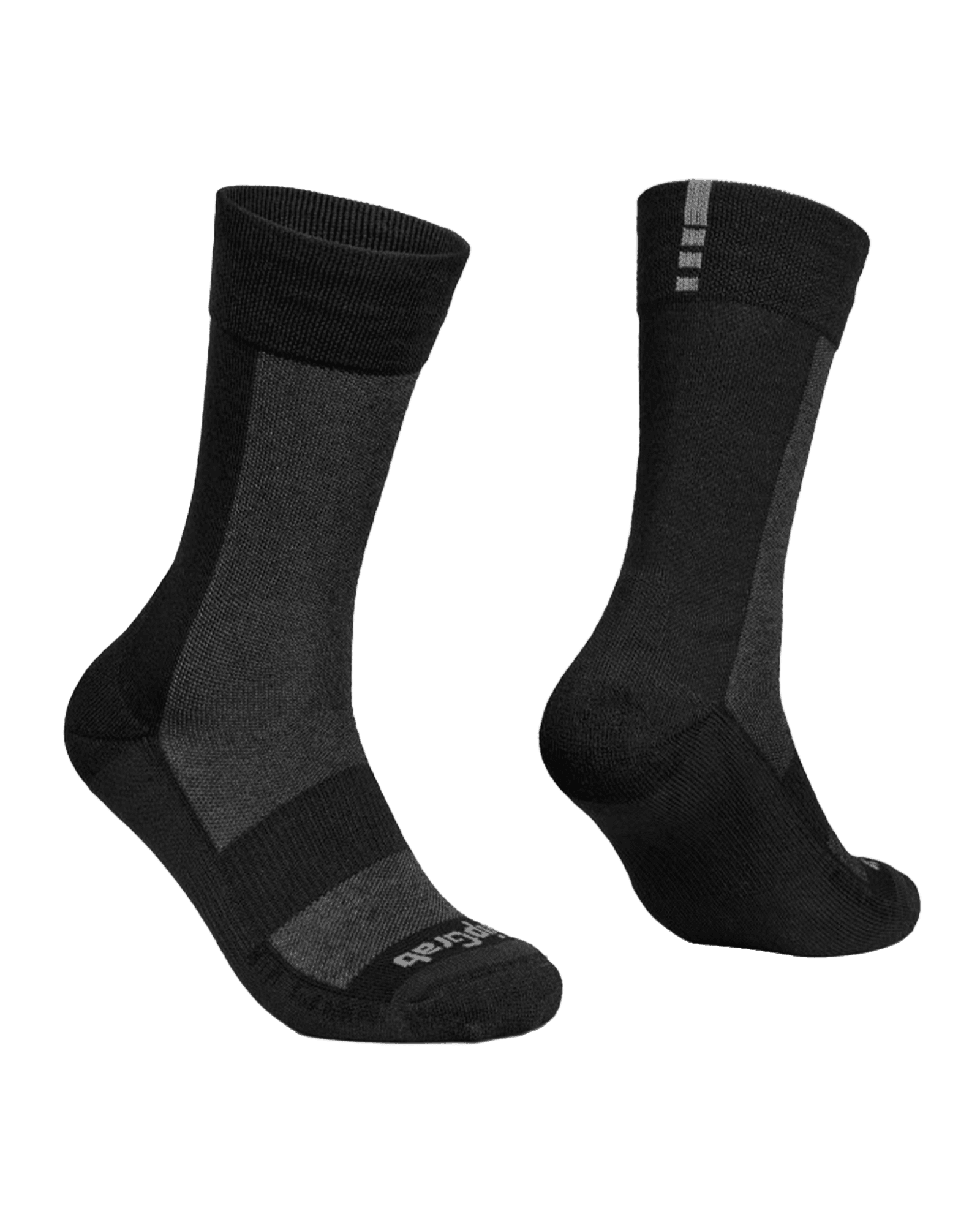 Winter Merino High Cut Socks Black