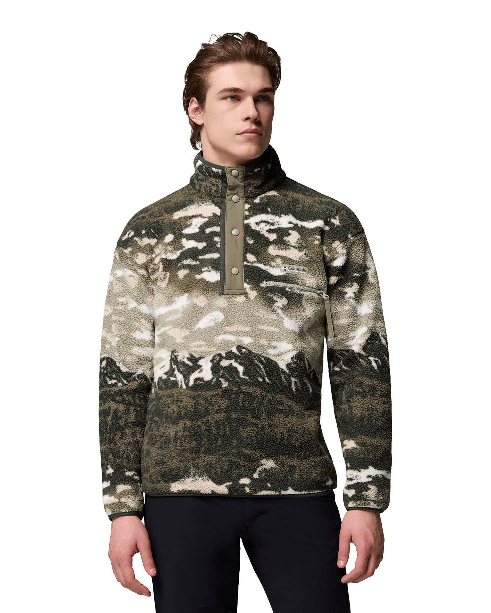 Helvetia™ II Printed Half Snap Fleece M Safari Sisters