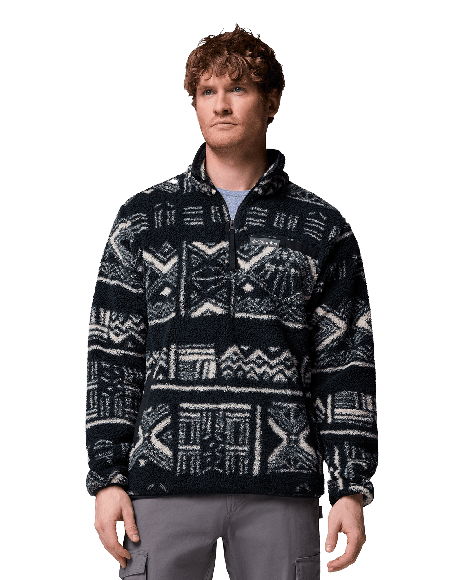 Rugged Ridge™ High Pile Half Zip M Black Deschutes Days