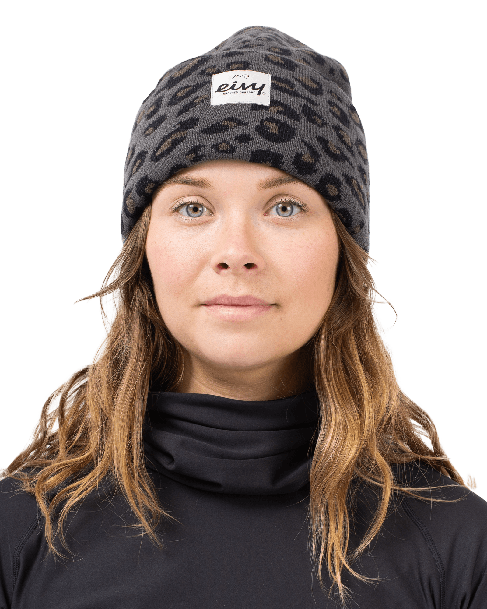 Watcher Beanie Black Leopard