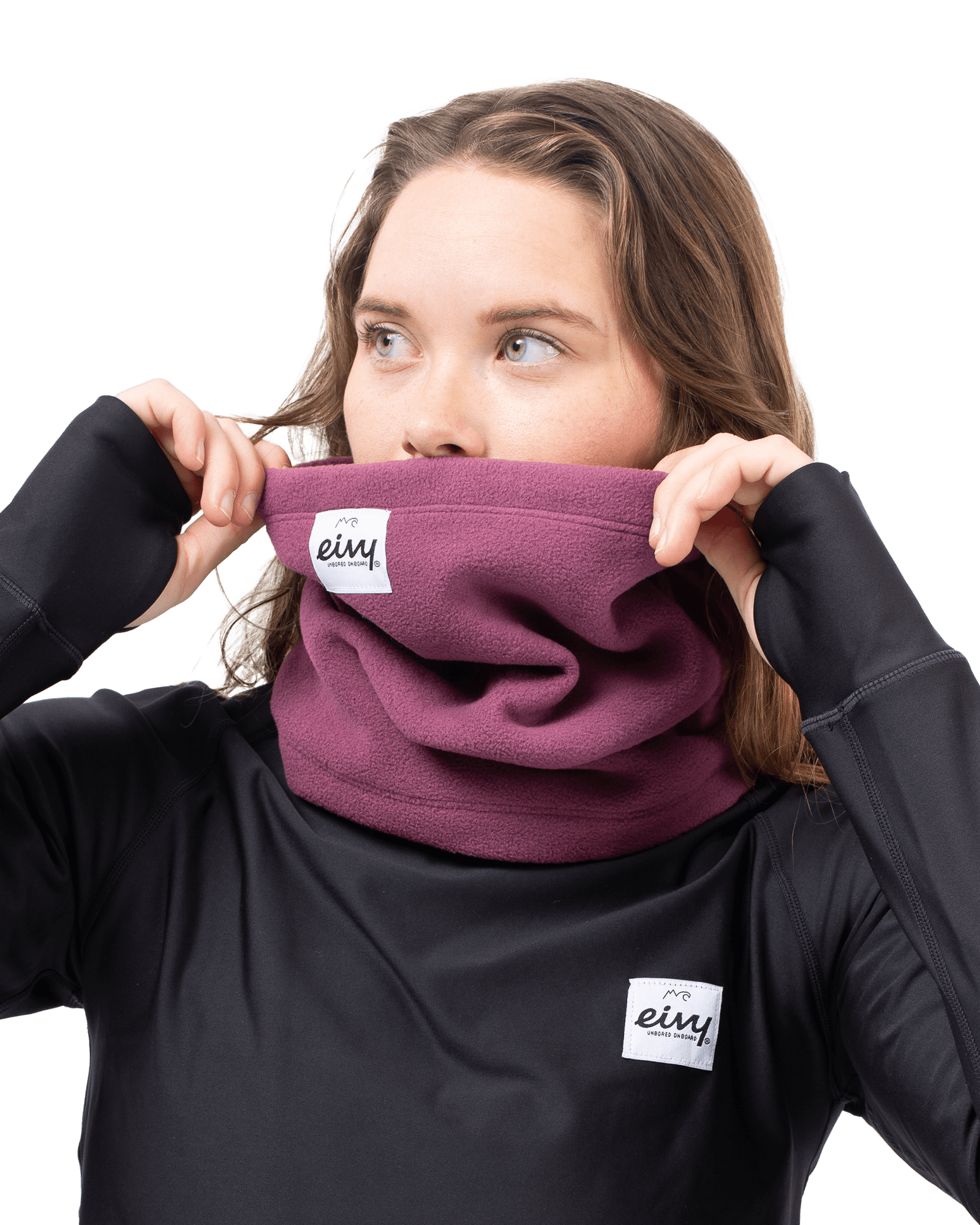 Beanie Fleece Neckwarmer Pinkgundy