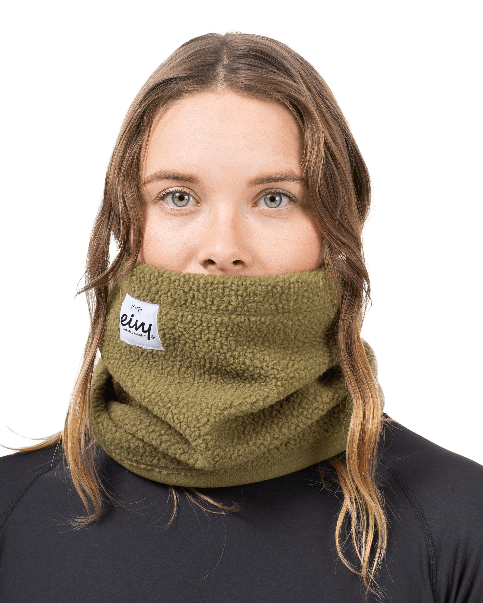 Beanie Sherpa Neckwarmer Olive