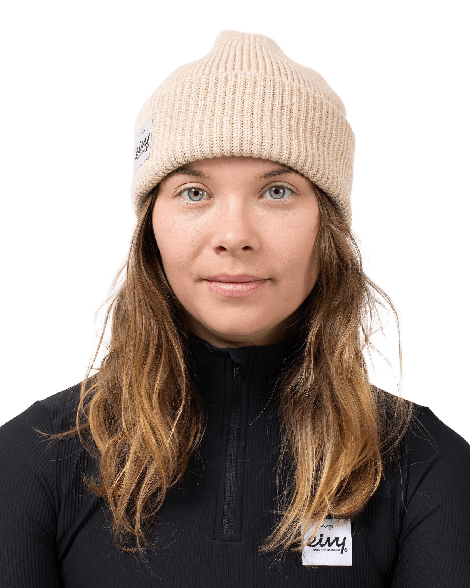 Foldable Knit Balaclava Beanie Sand