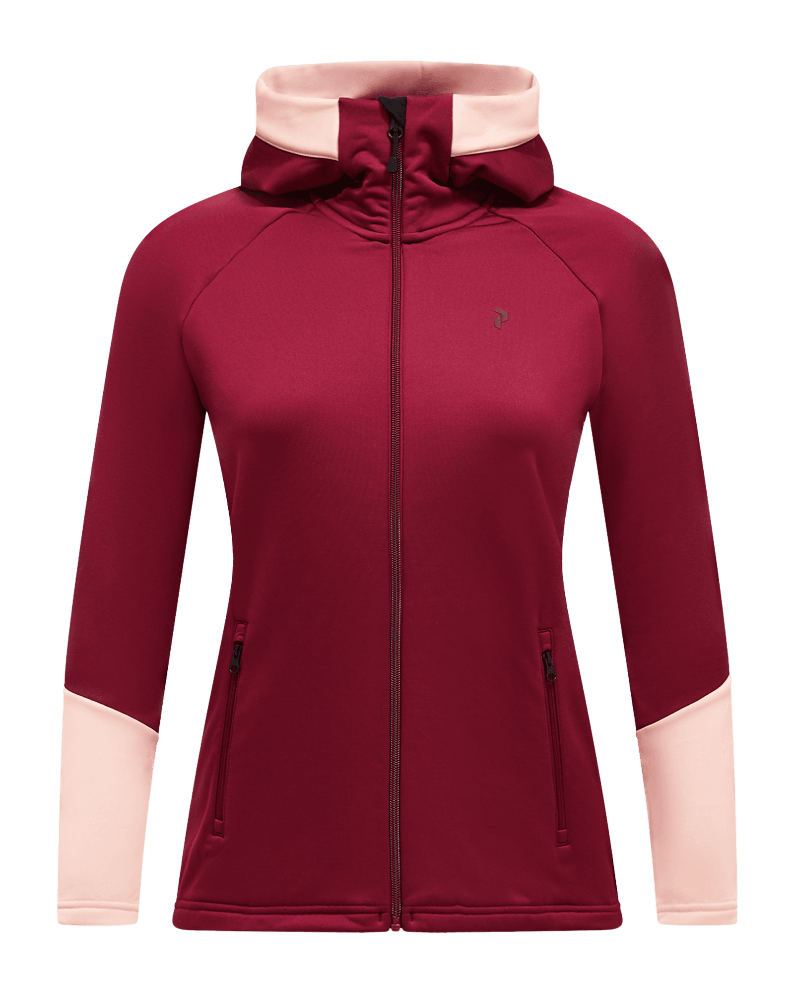 Rider Essentials Zip Hood W Vertical Zenith/Peach Fuzz