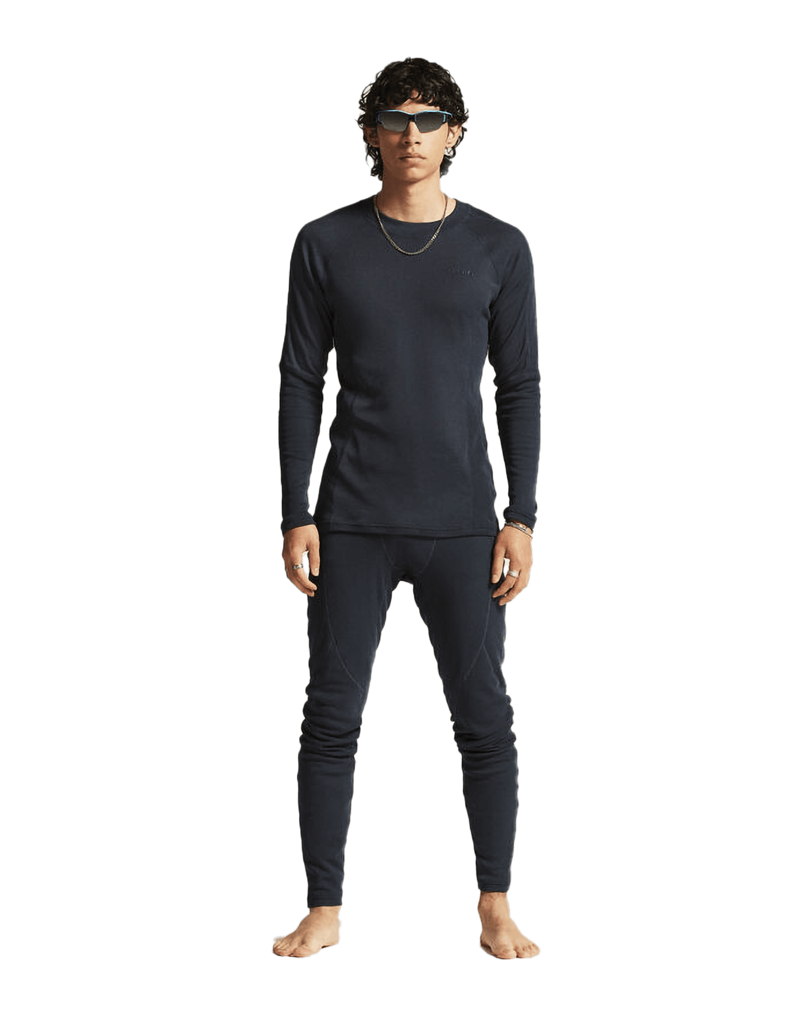 Core Warm Baselayer Set M Blues/Dk Navy