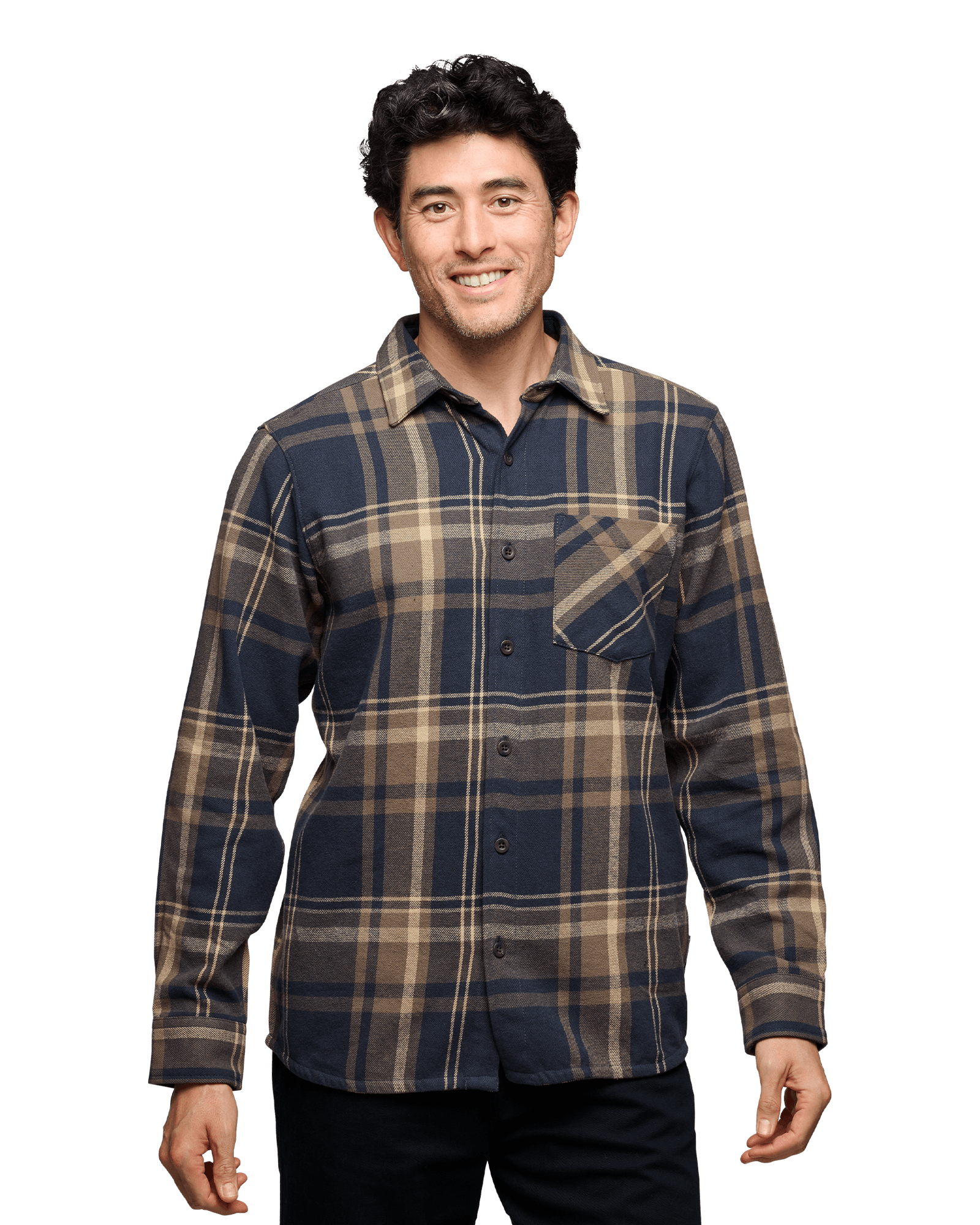 Project Flannel M Charcoal-Walnut Plaid