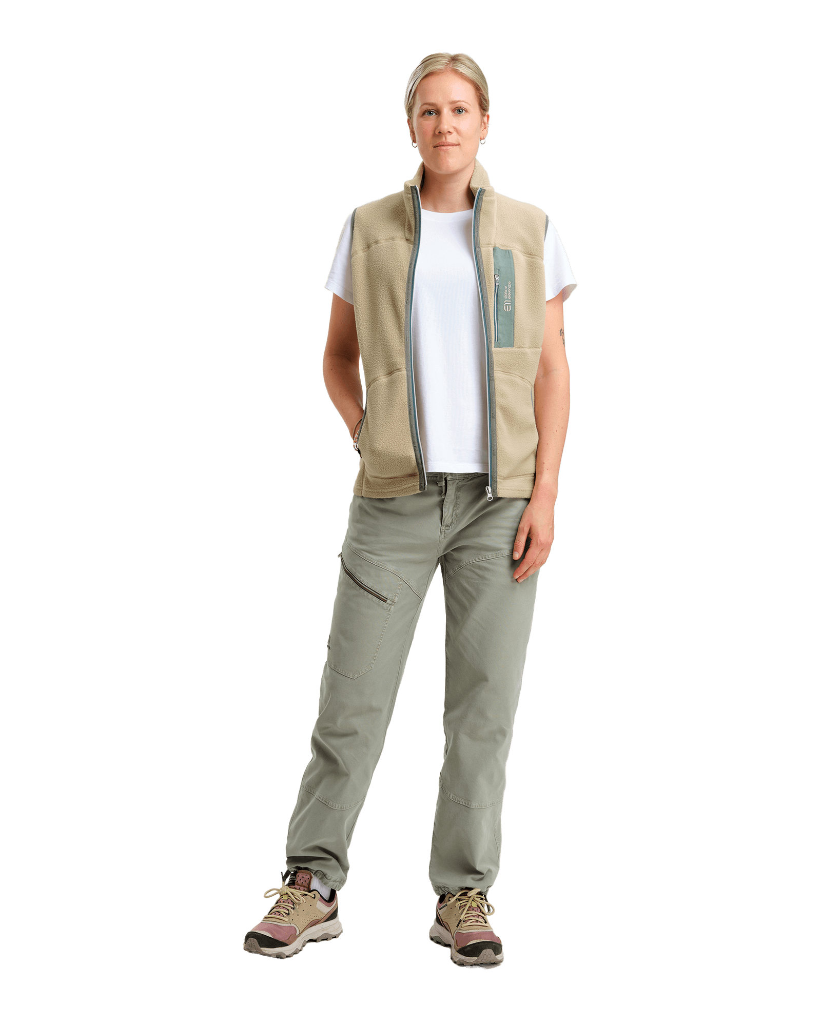 Canyon Pile Fleece Vest W Safari