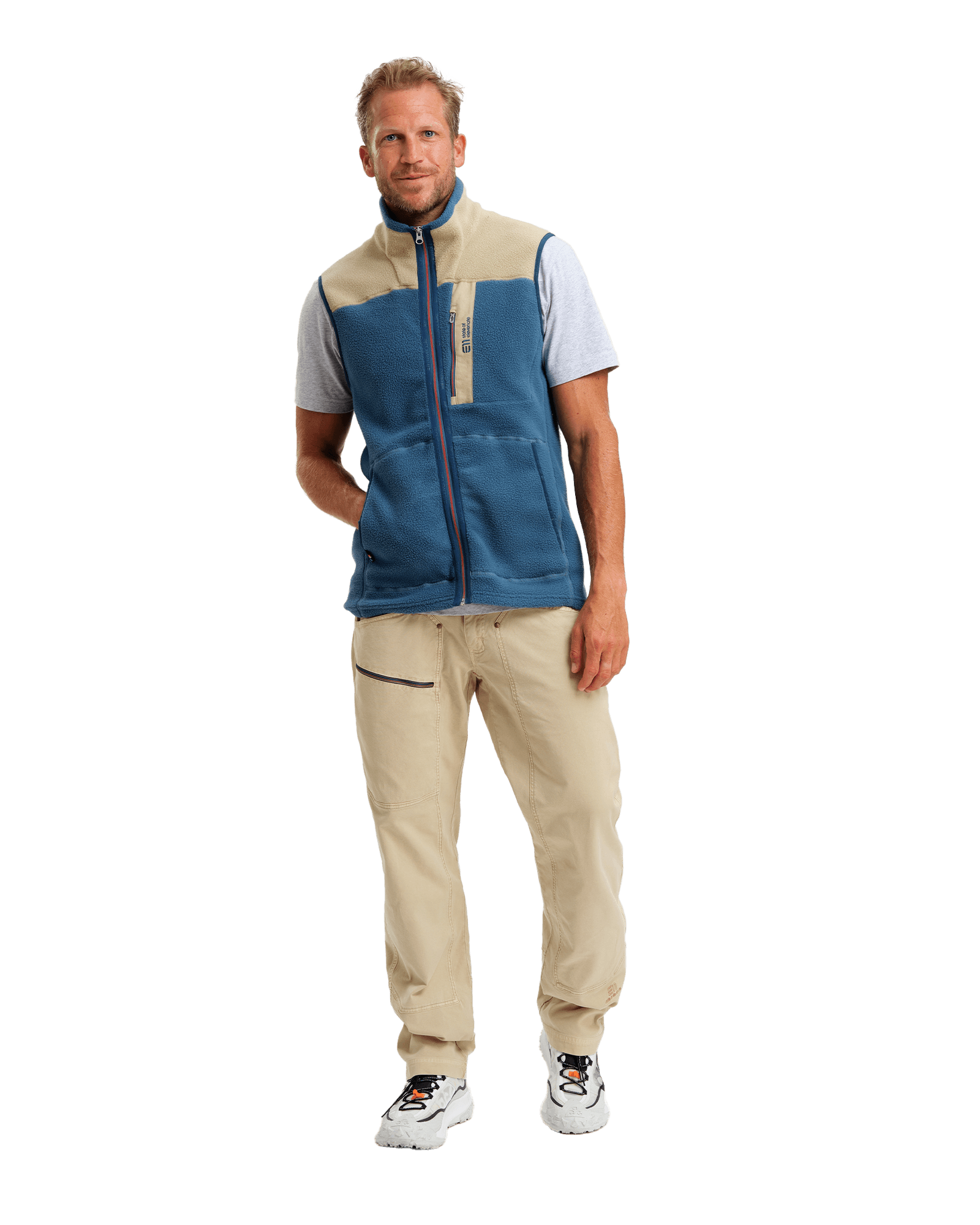 Canyon Pile Fleece Vest M Indian Blue